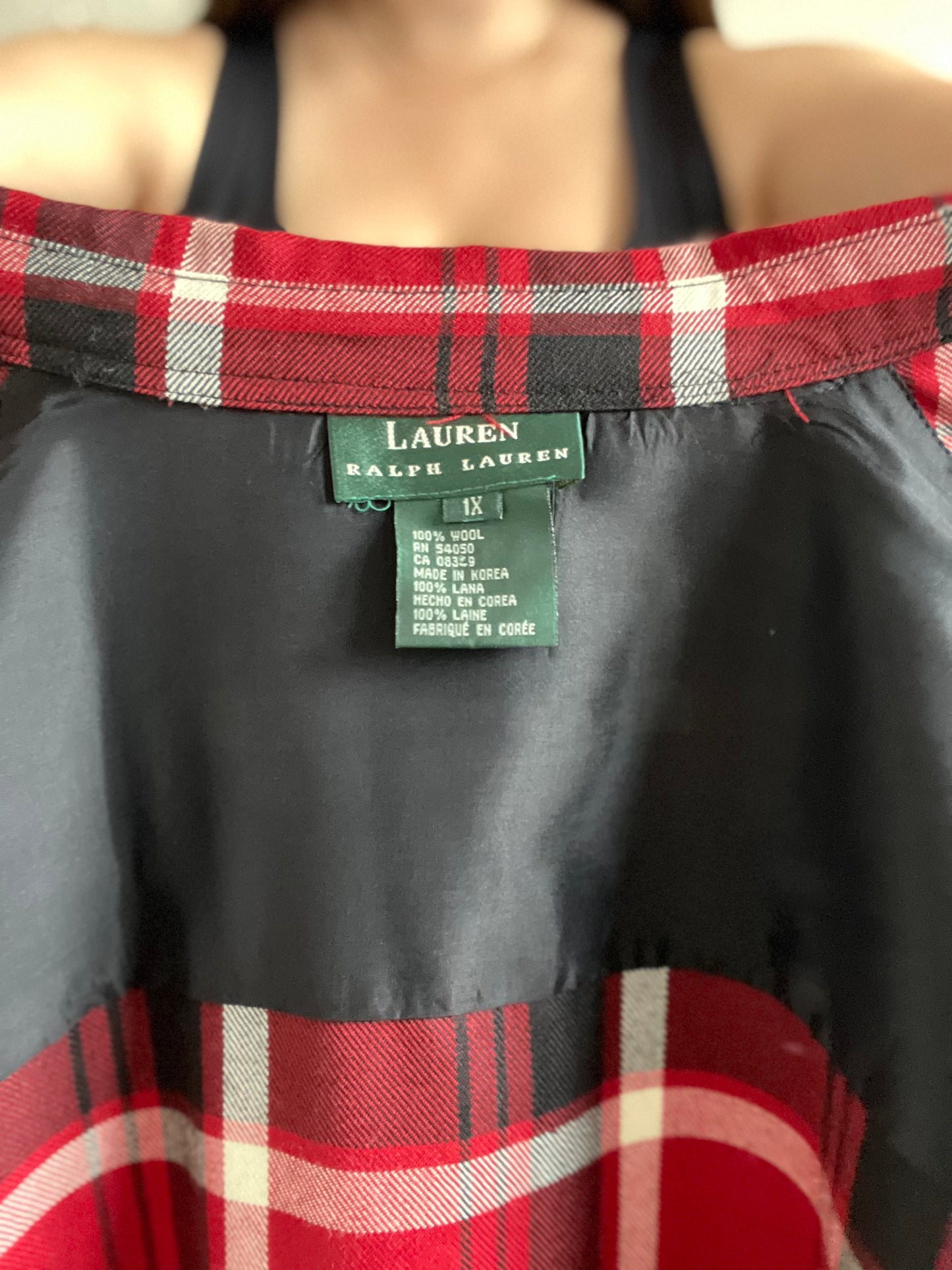 Ralph Lauren Plaid Shacket - XXL