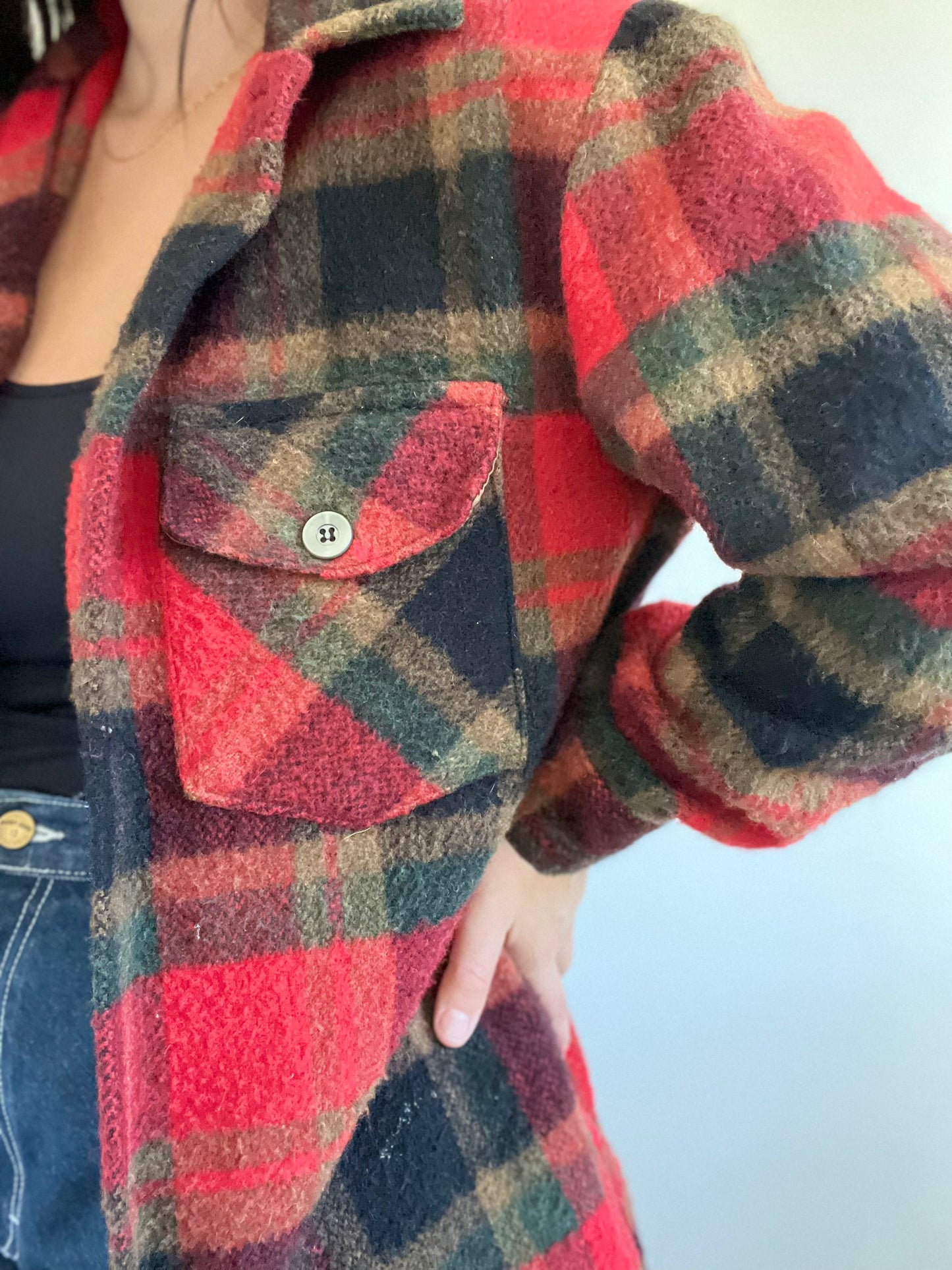 100% Wool Lumber Jac Shacket - Size M