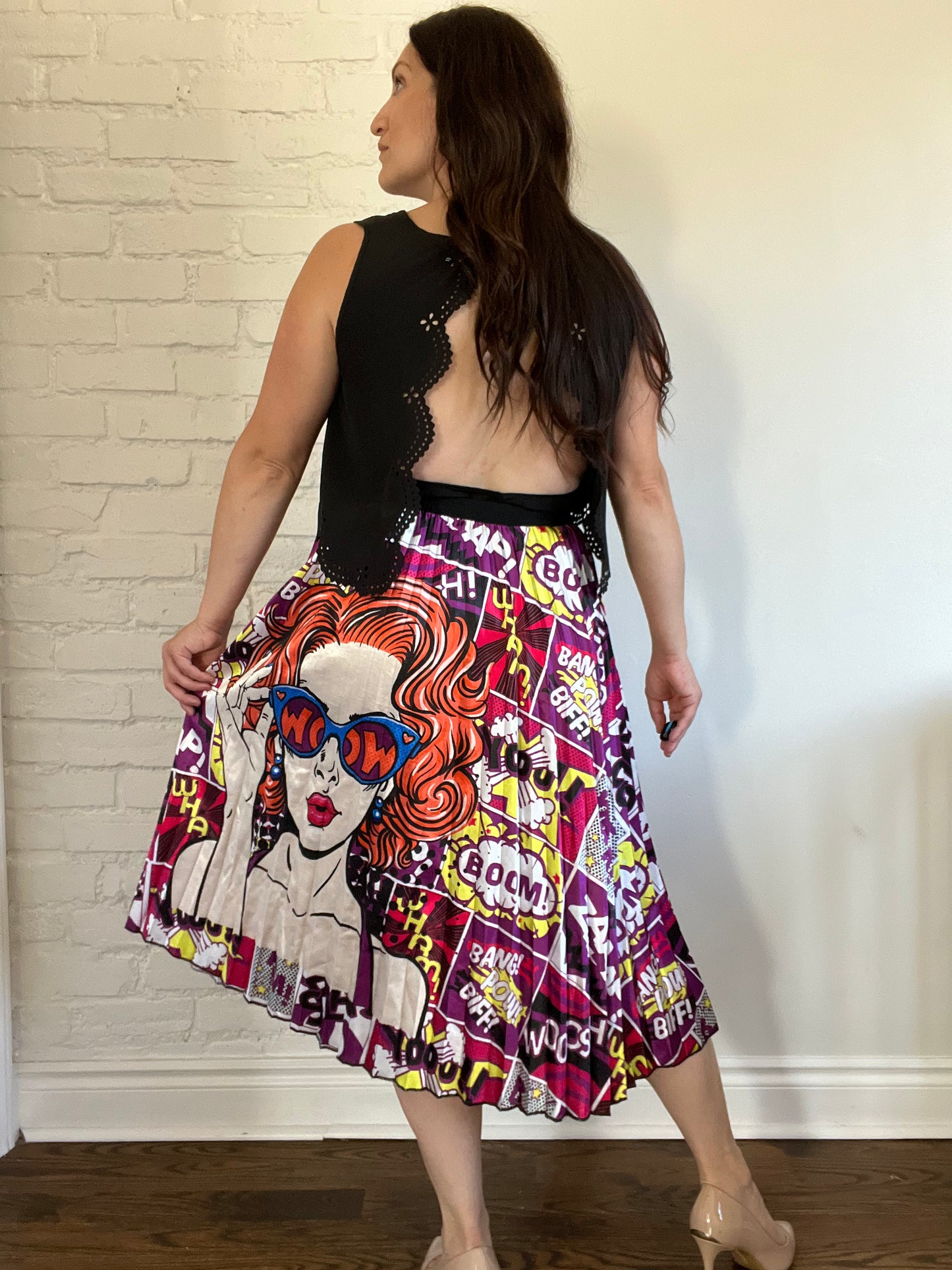 Boom Pow Art Pop Comic Skirt - Size S-L