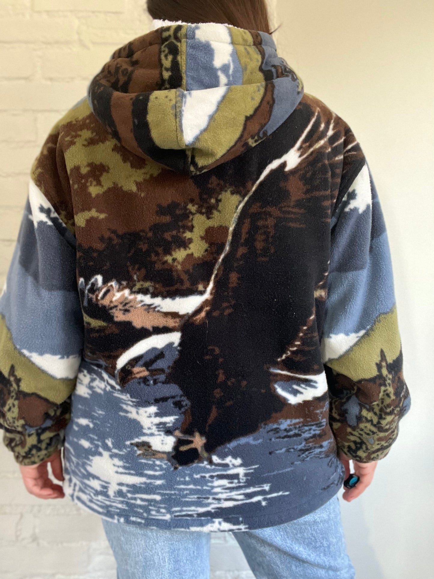 Bald Eagle Sherpa Puffer Fleece - XL/XXL