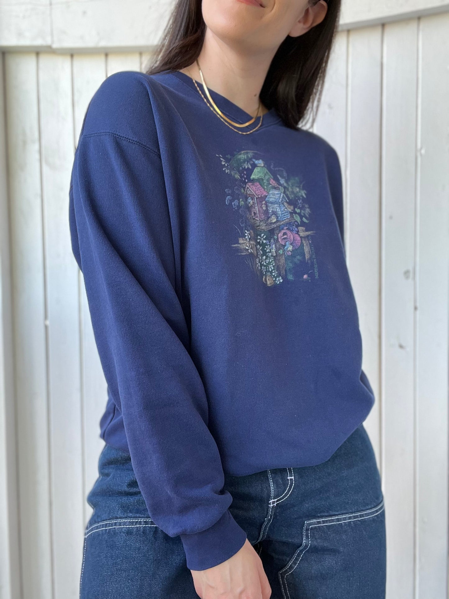 Northern Reflections Navy Sweater - Size L