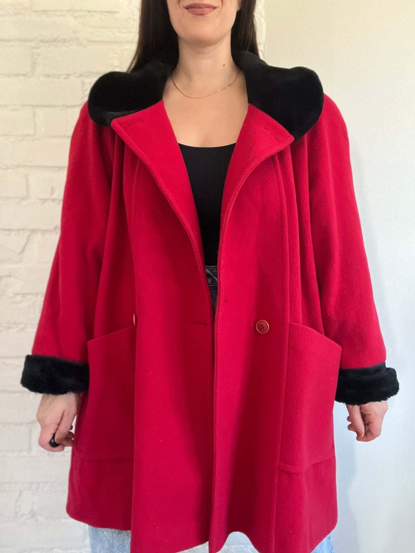 Bright Poppy Swing Jacket - Size L