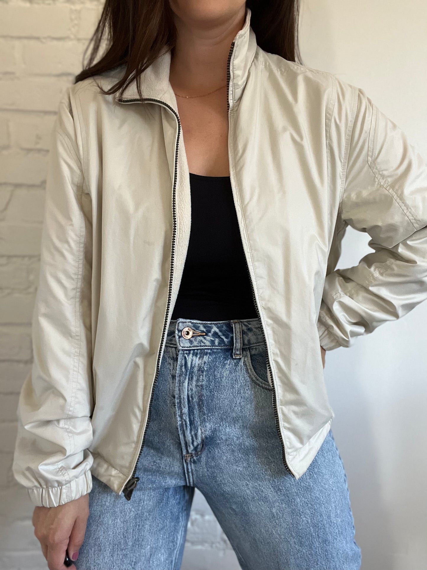 Beige Fleece Jacket - Size M/L