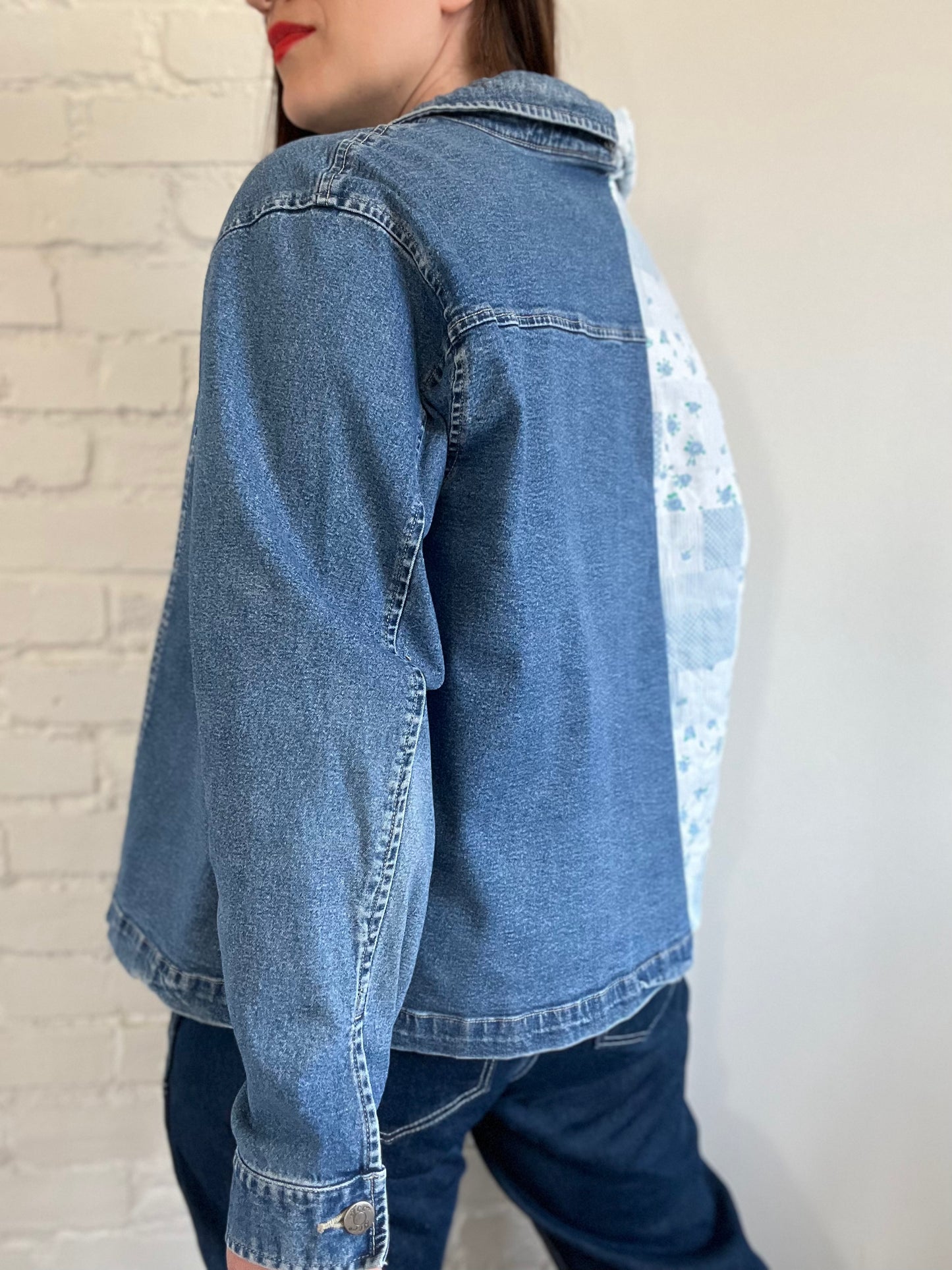 Quilt Denim Rework Jacket - Size S-L