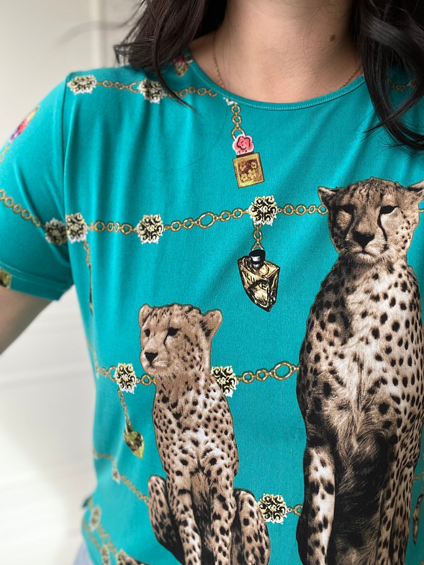 Cat Jewels Tee - Size S/M