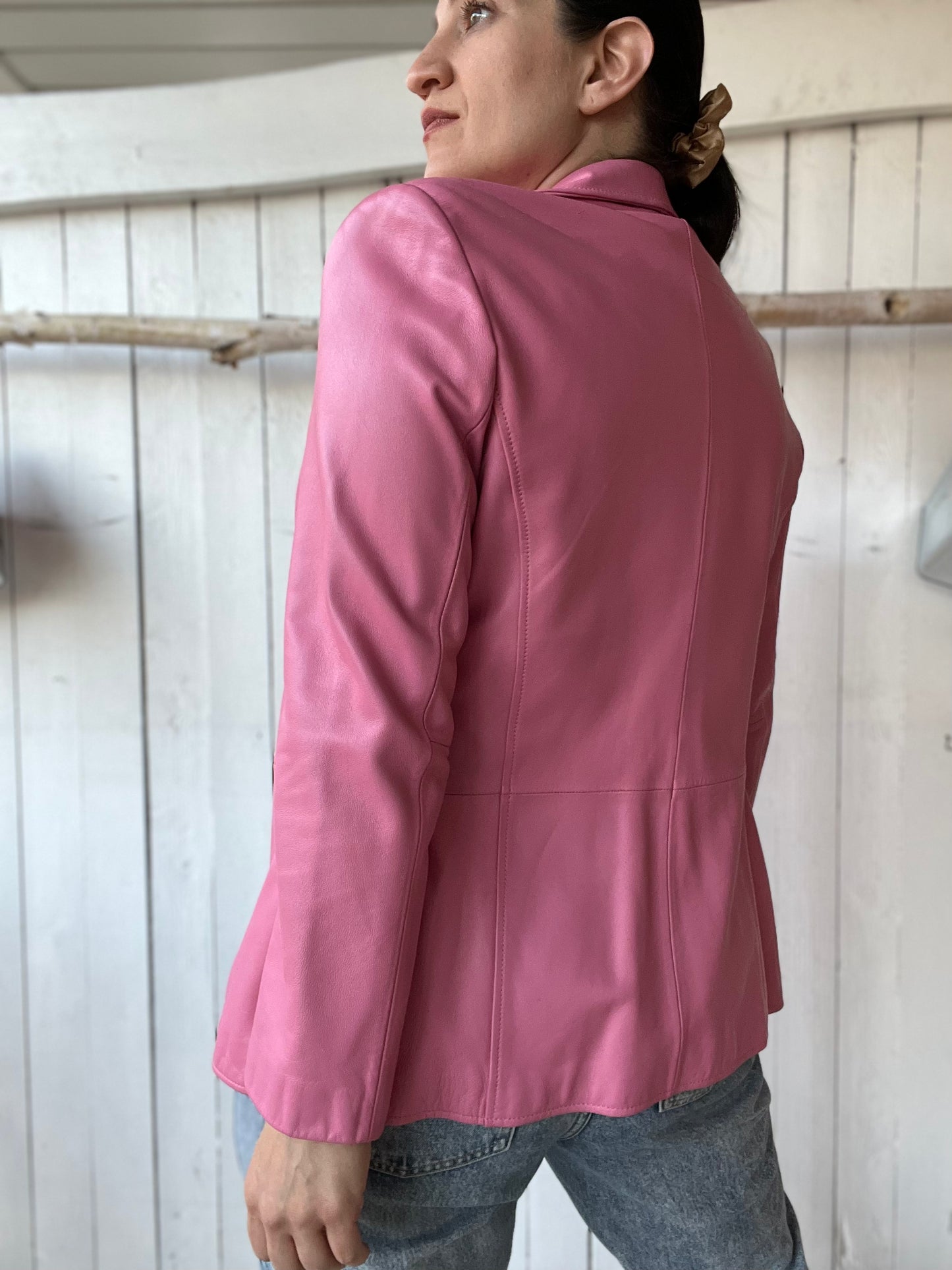 Bubblegum Leather Jacket  - Size M