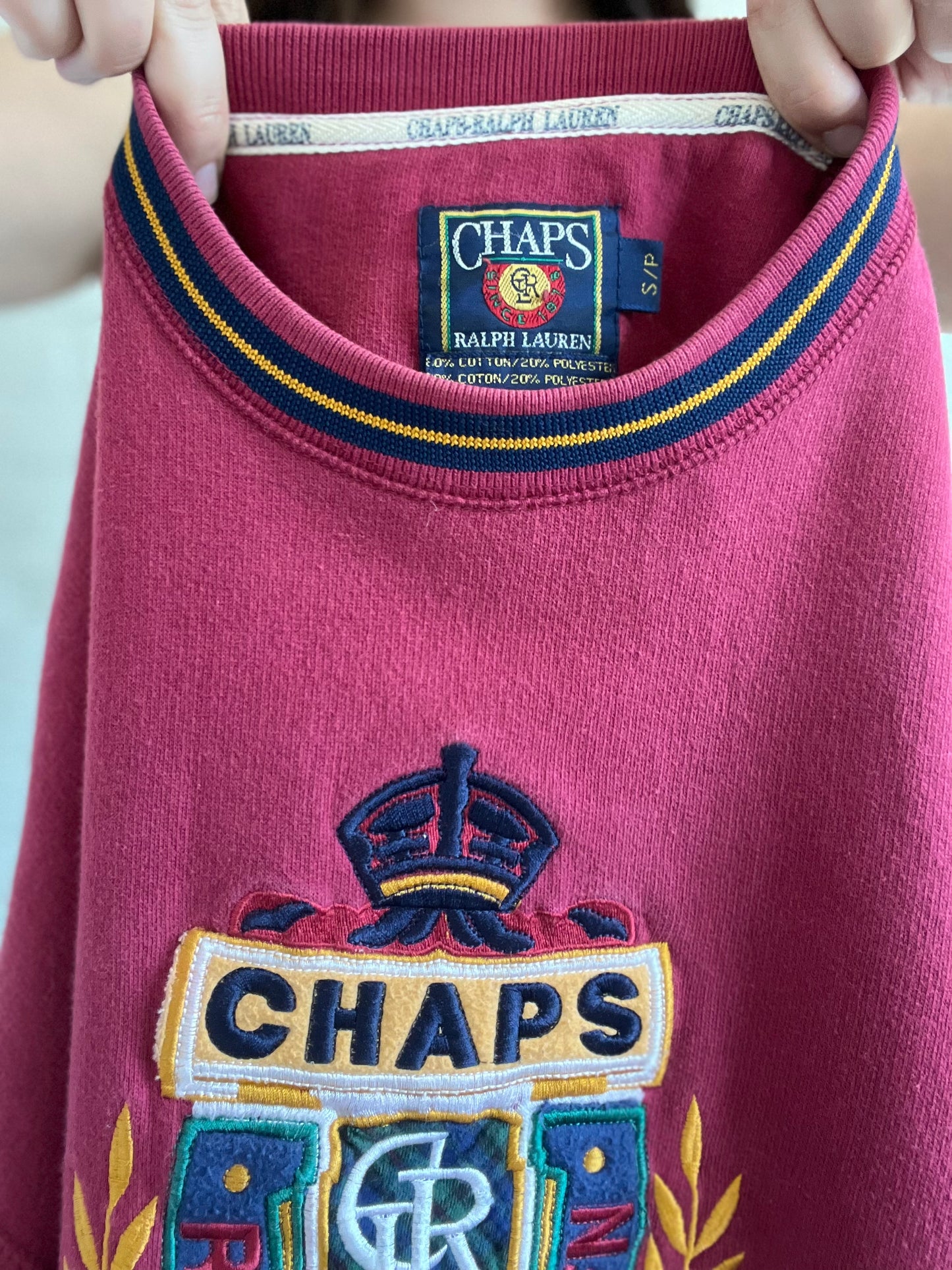 Ralph Lauren Chaps Emblem Sweater - Size S