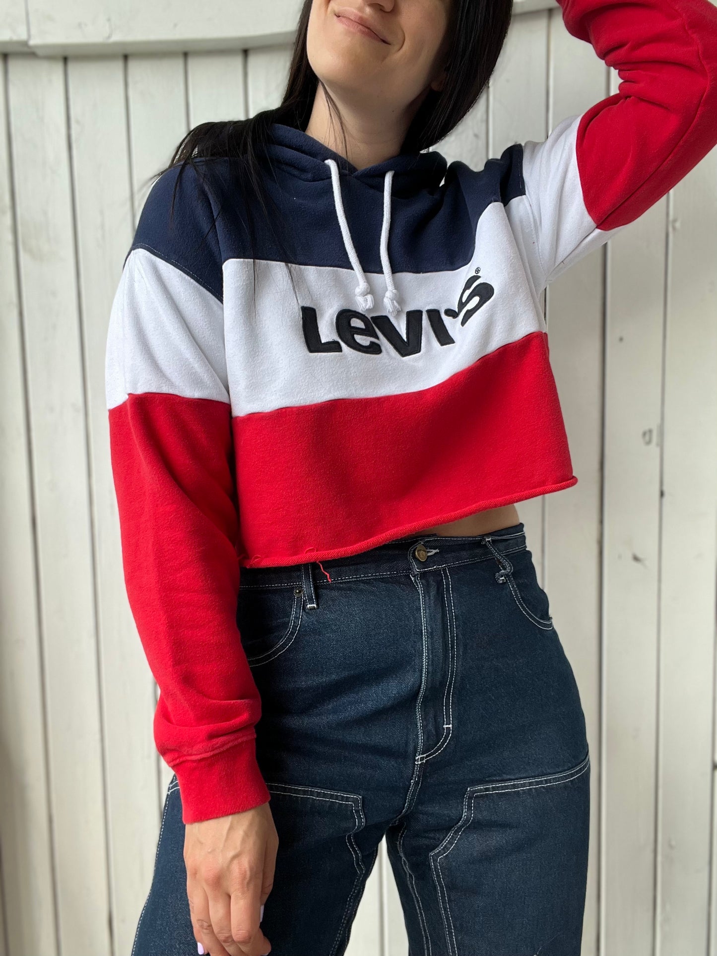 Levi's Crop Hoodie - Size M