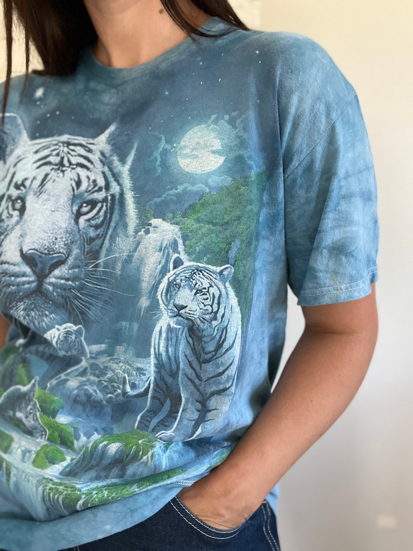 White Tiger Vintage Tshirt - Size L