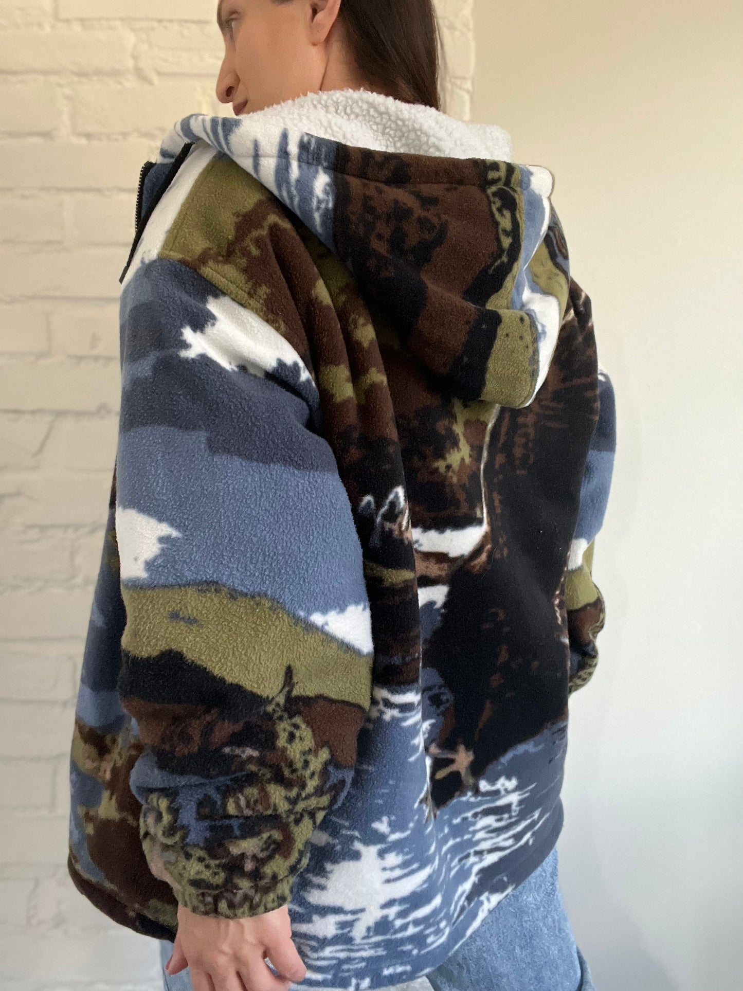 Bald Eagle Sherpa Puffer Fleece - XL/XXL