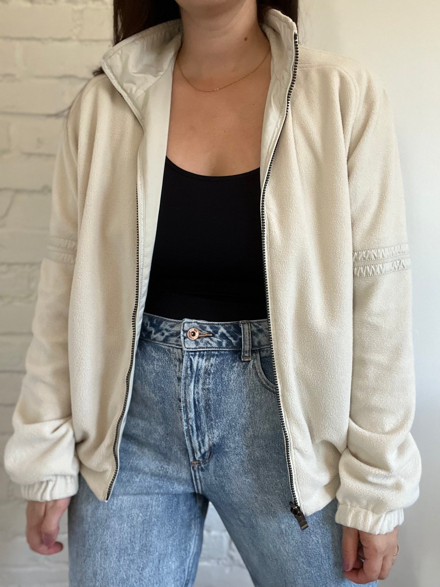 Beige Fleece Jacket - Size M/L