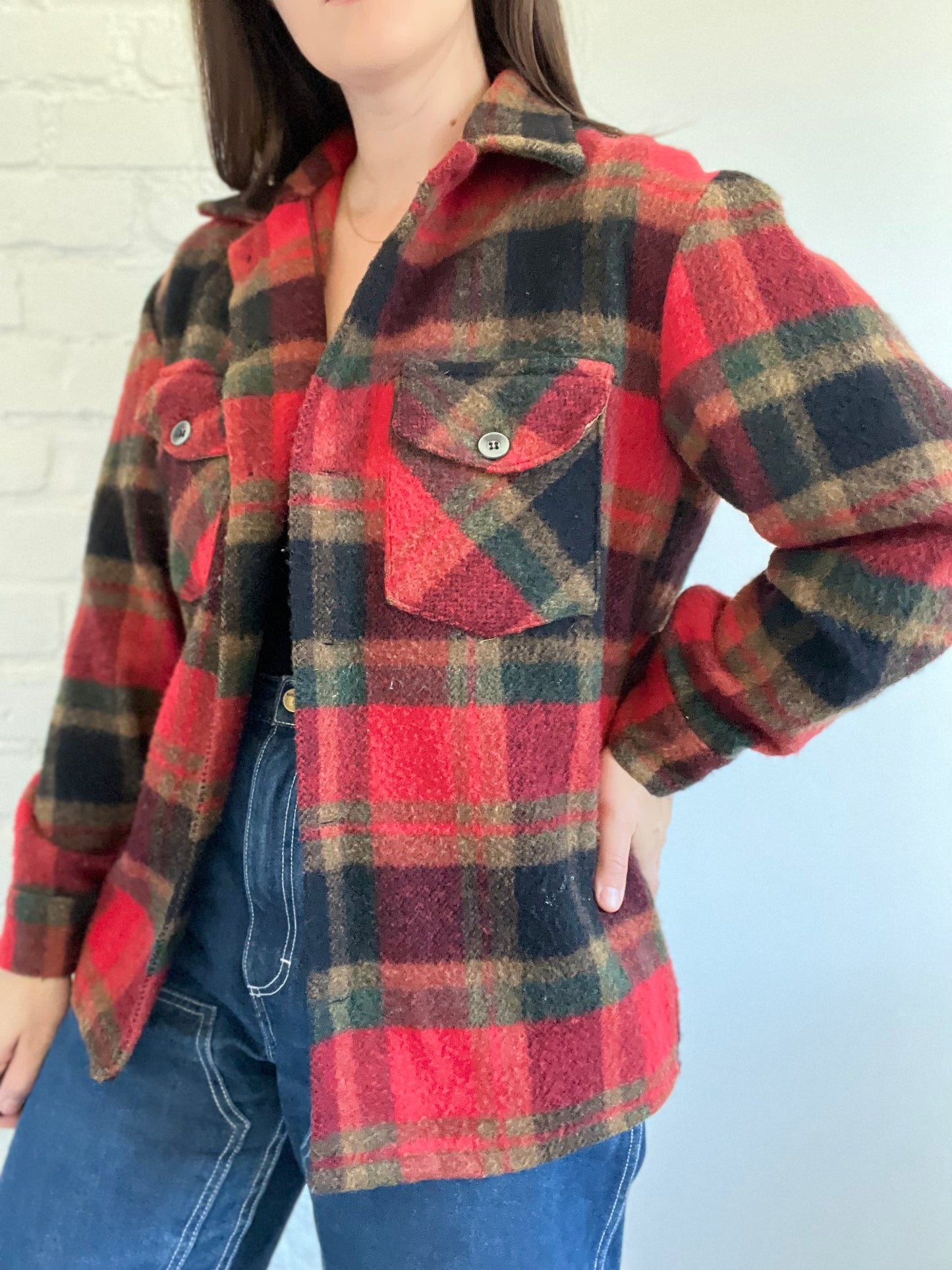 100% Wool Lumber Jac Shacket - Size M