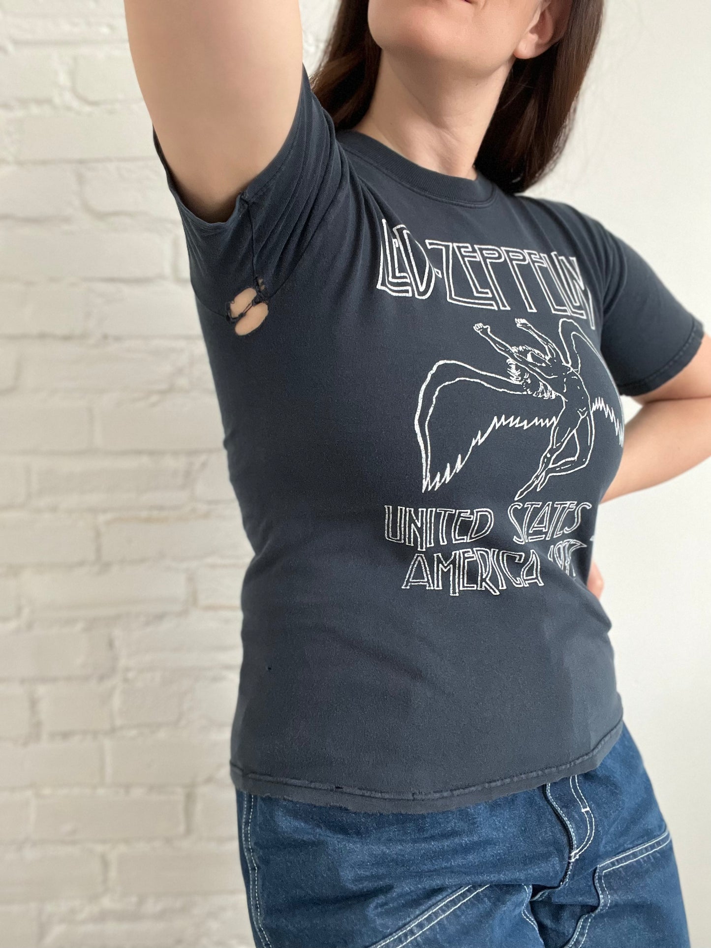 1977 U.S. Led Zeppelin Tour T-Shirt - Womens S