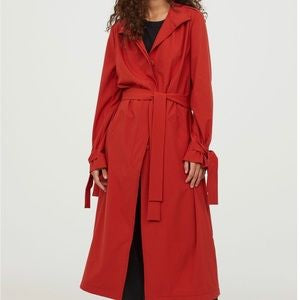 NEW Rust Orange Trench Coat - Size 2
