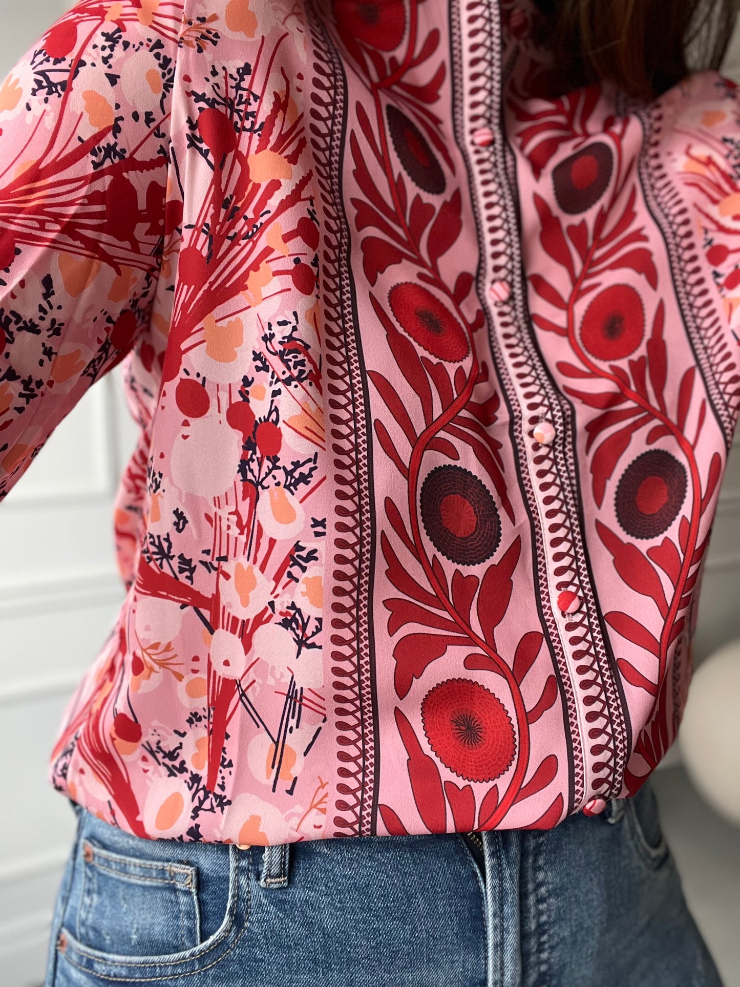 Abstract Love Blouse - Size M/L