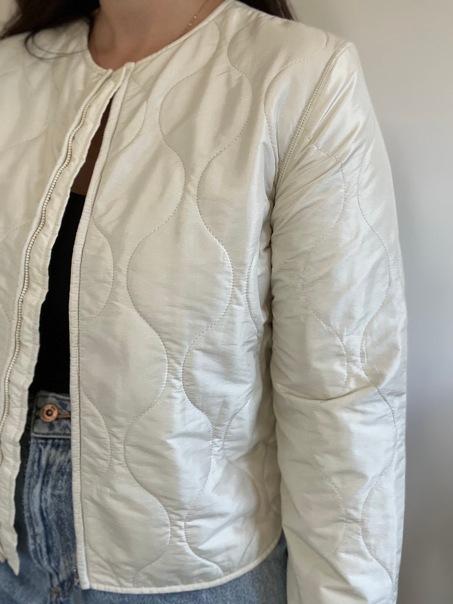 Puffer Fleece Neutral Jacket - Size S/M