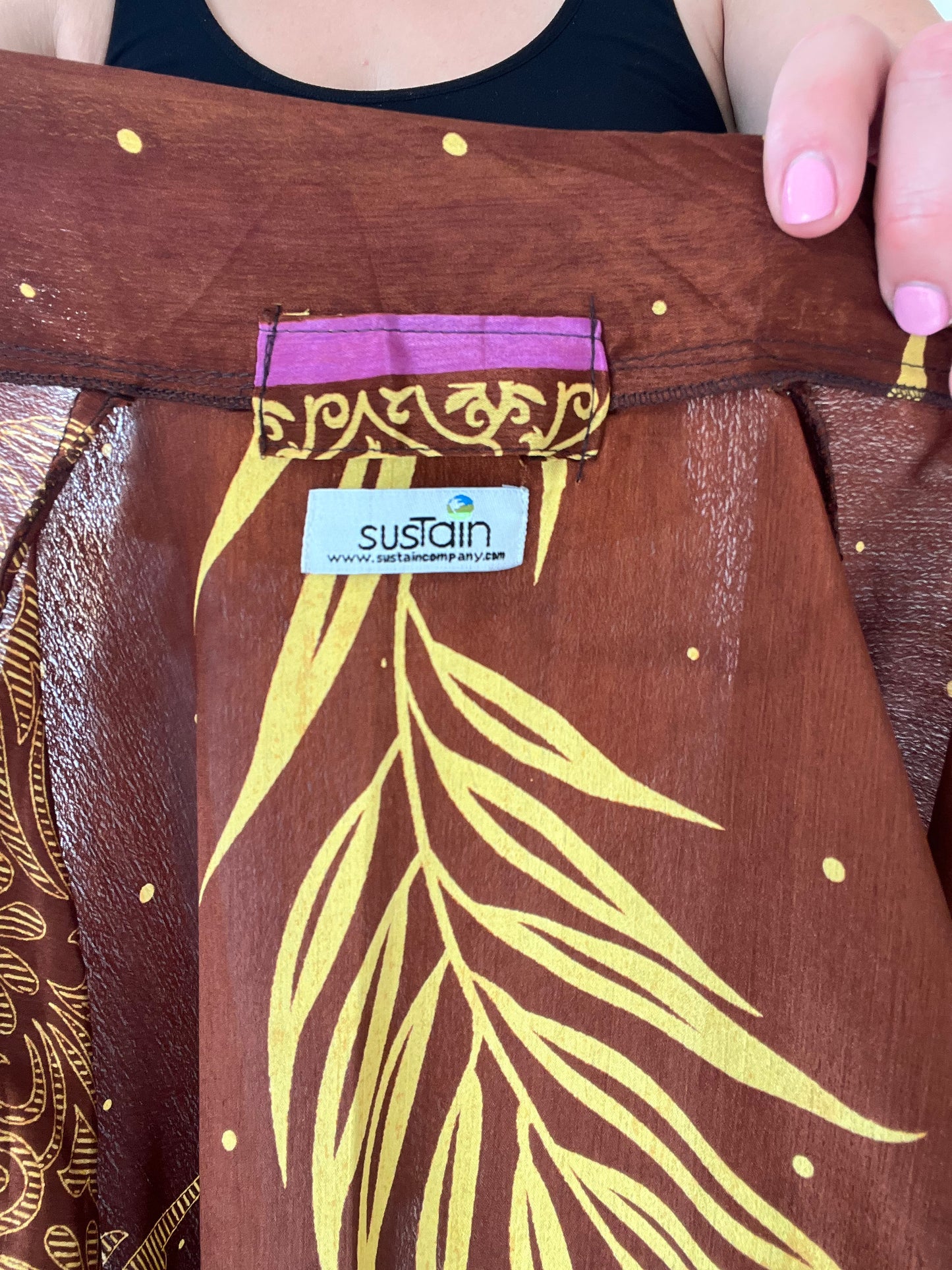 Sustain Company Silk House Coat - One Size