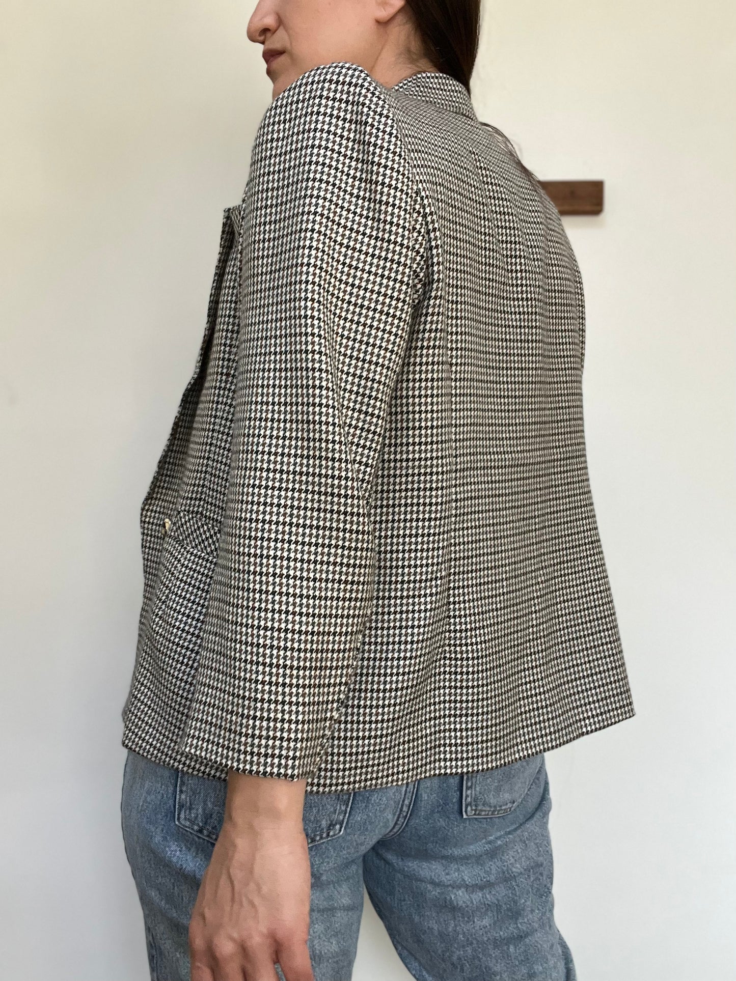 Mini Houndstooth Vintage Blazer - Size M/L