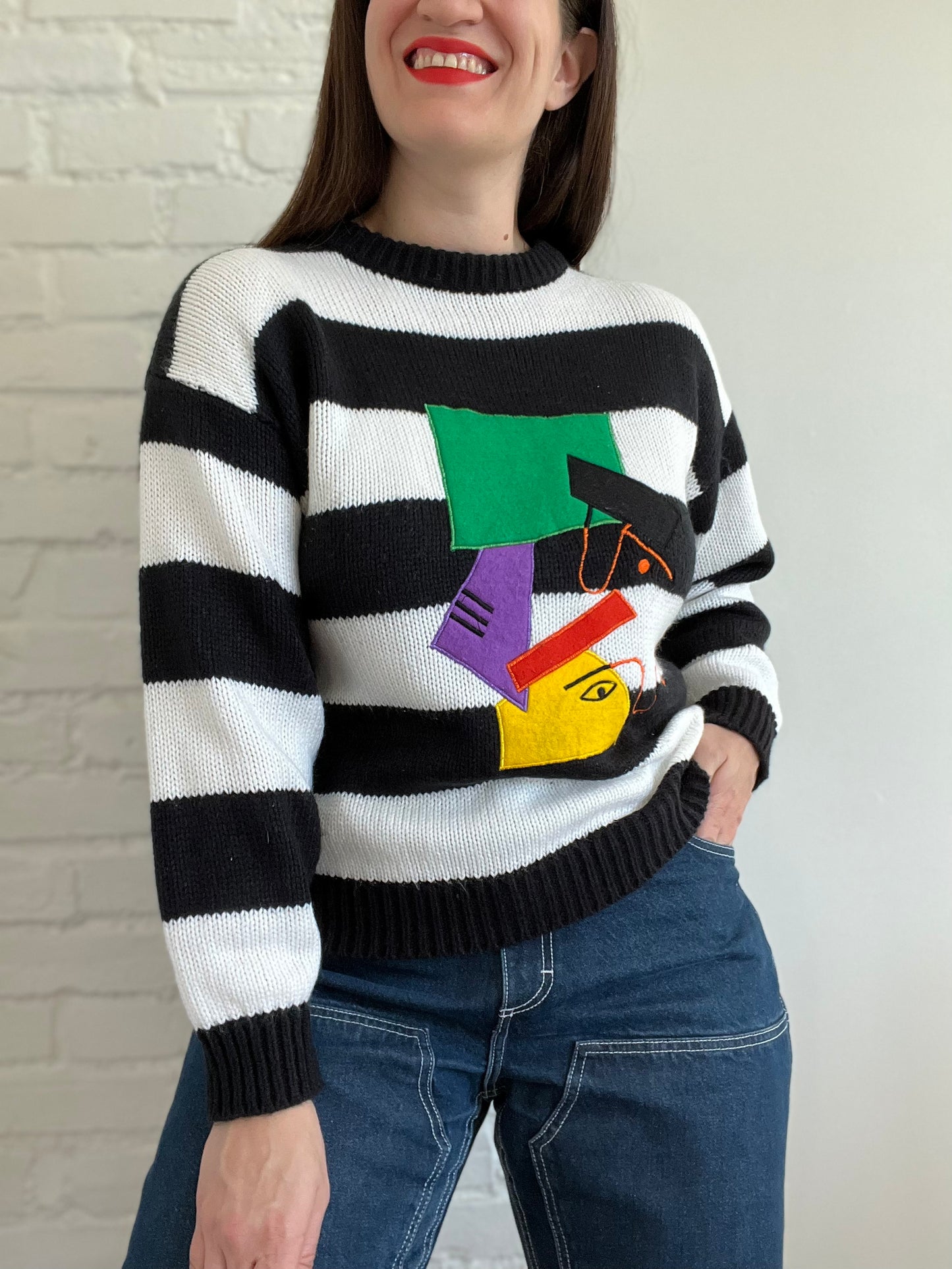 Picasso Inspired Knit Sweater - S/M