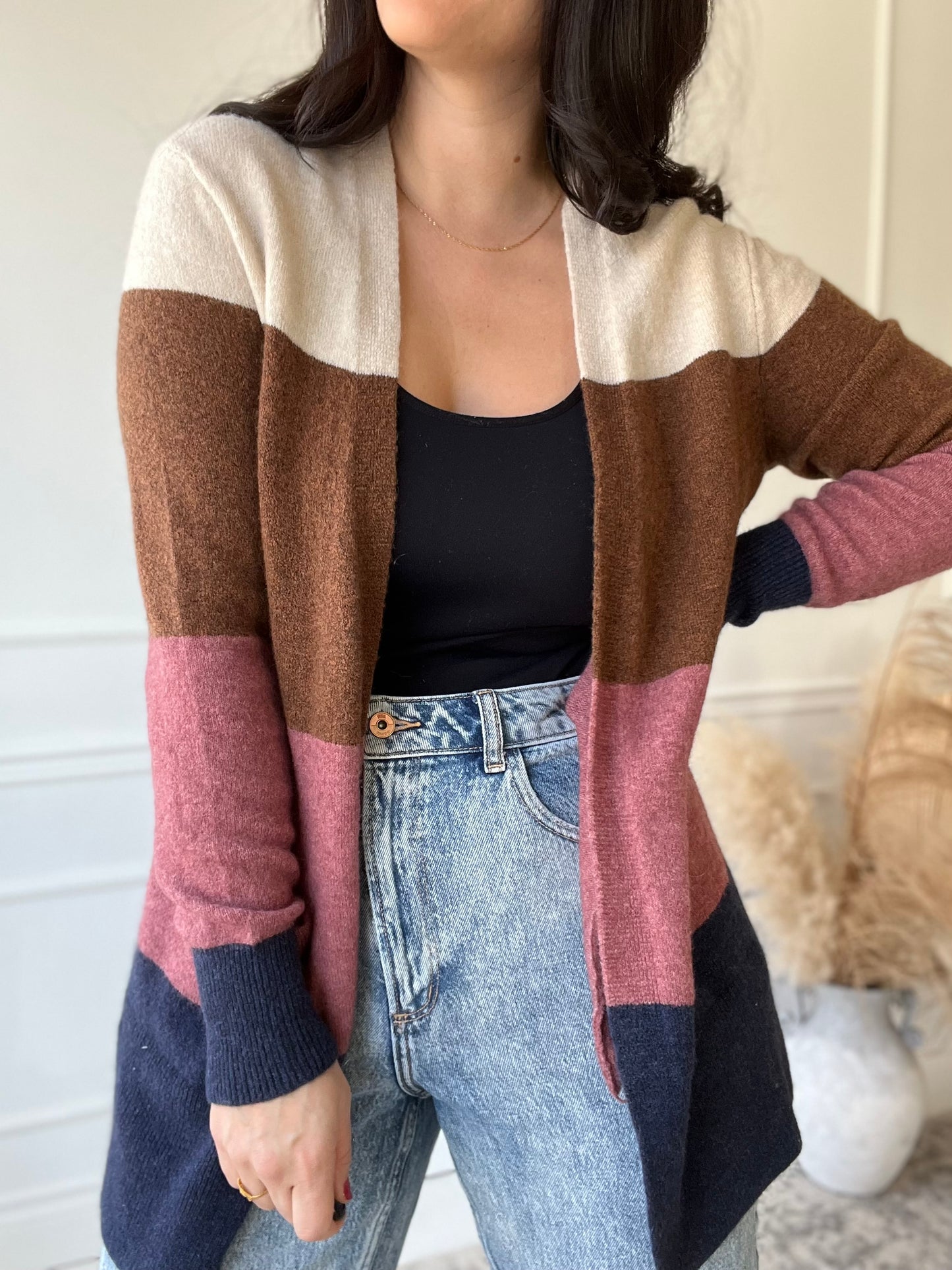 Madwell Kent Striped Cardigan - Size M