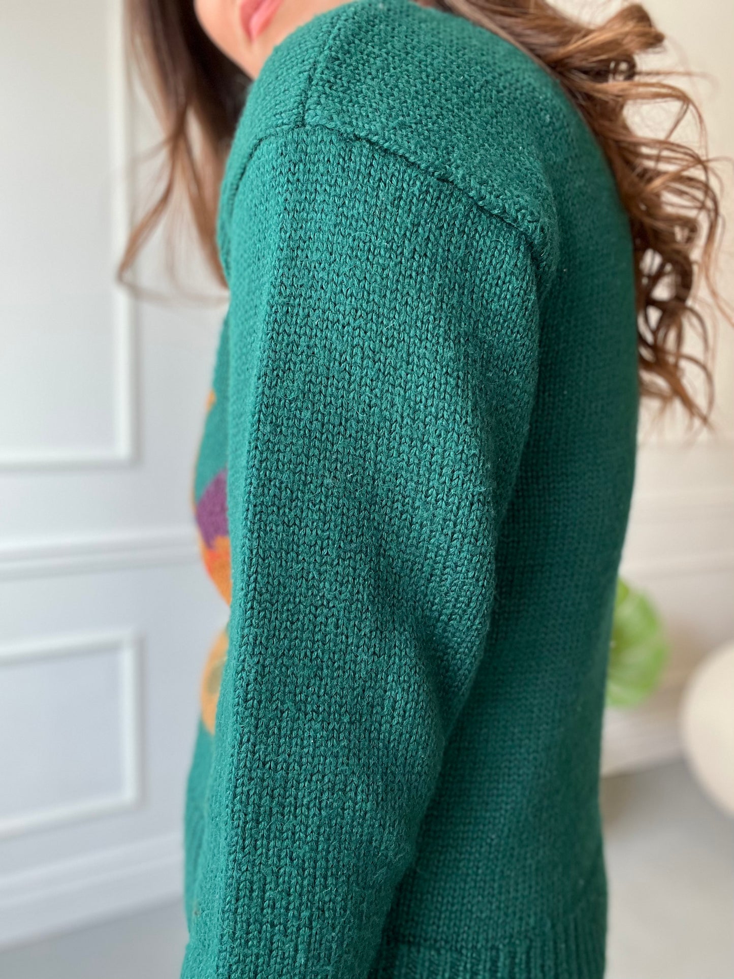 Hand Knit Turkey Sweater - Size S/M