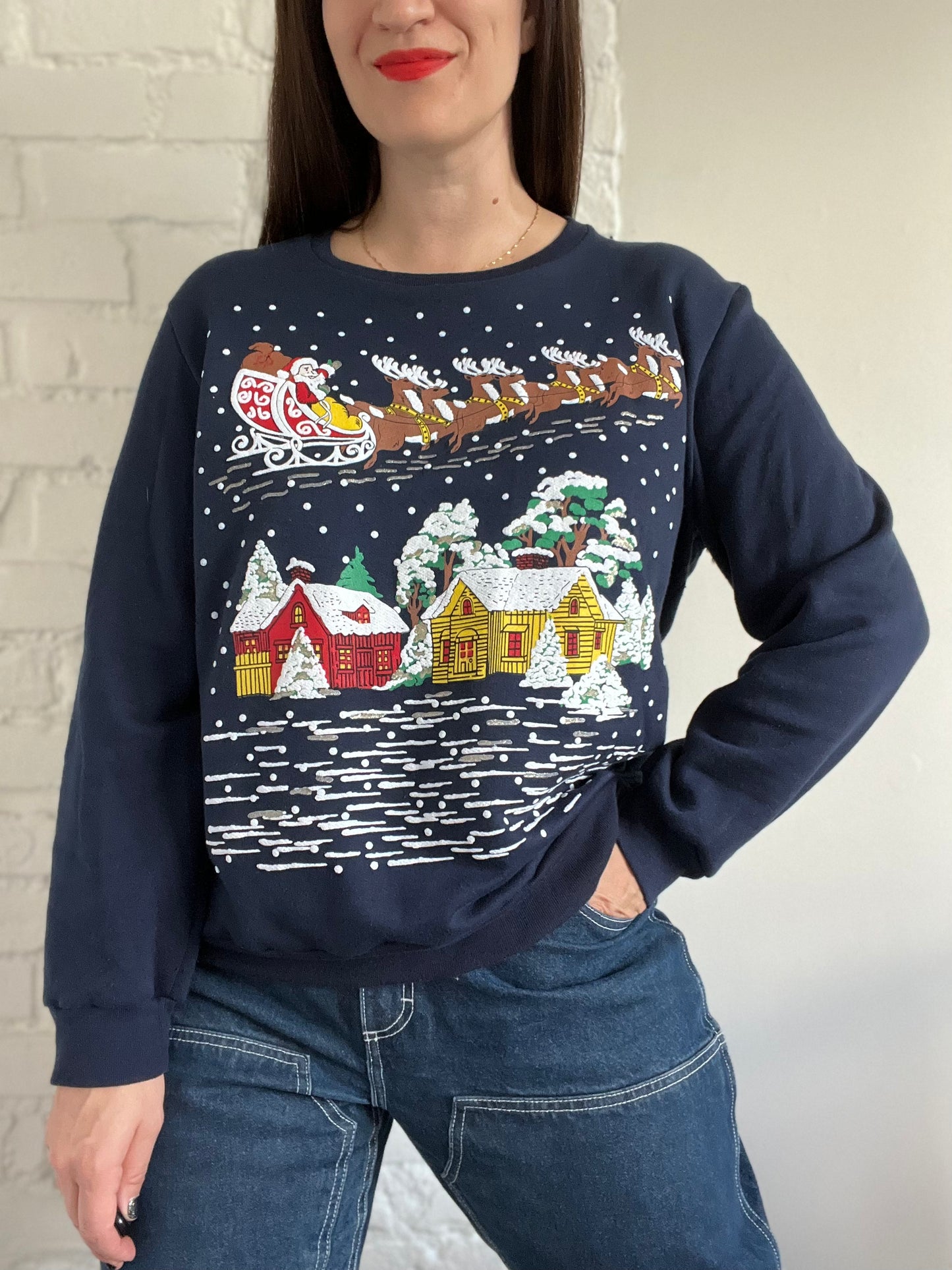 Santa Claus Theme Sweater - XL