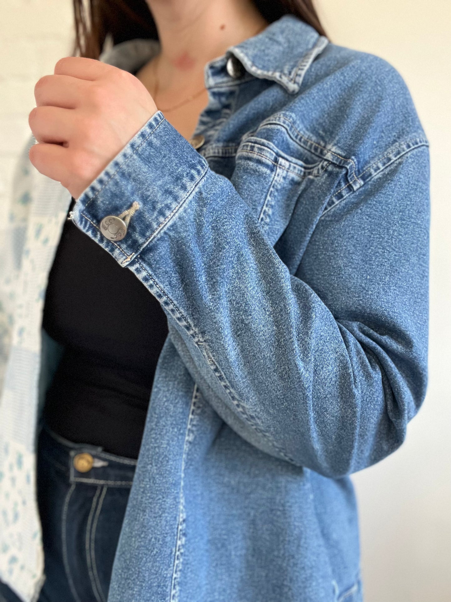 Quilt Denim Rework Jacket - Size S-L