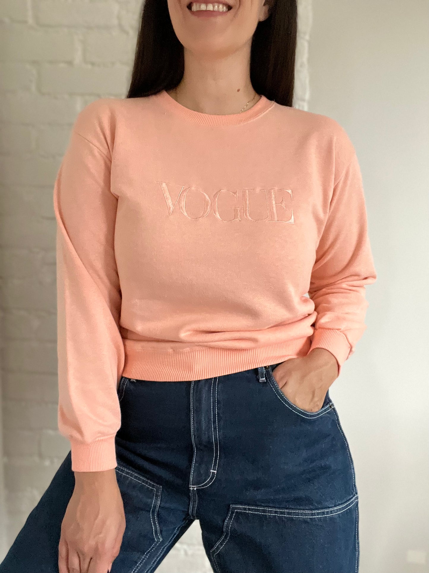 VOGUE Crewneck Sweater - Size S/M