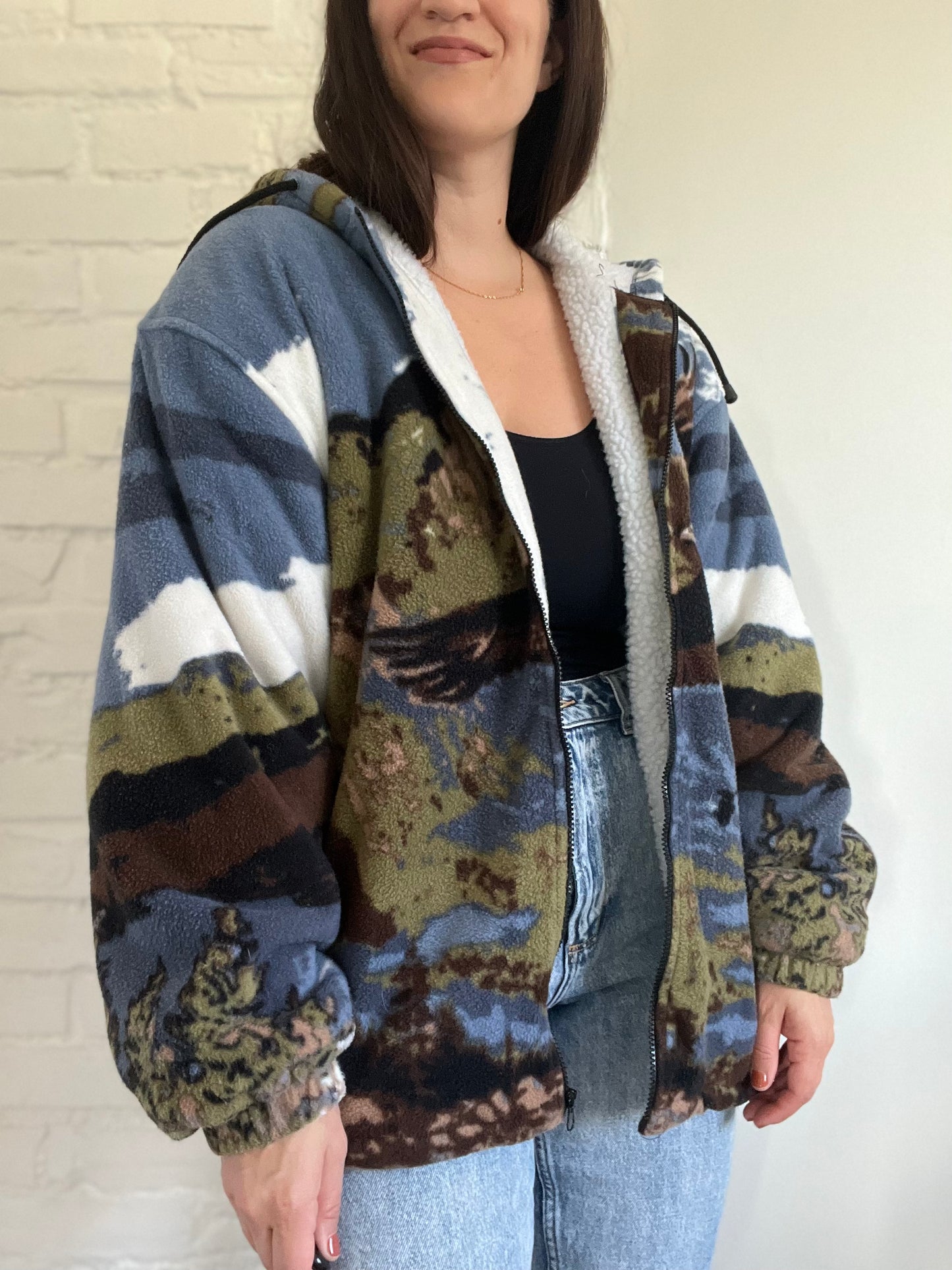 Bald Eagle Sherpa Puffer Fleece - XL/XXL