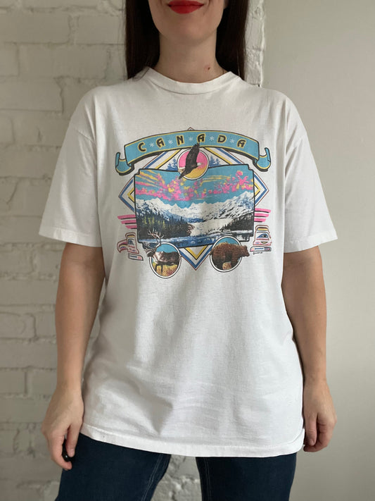 Vintage Iconic Canada T-Shirt - Mens L
