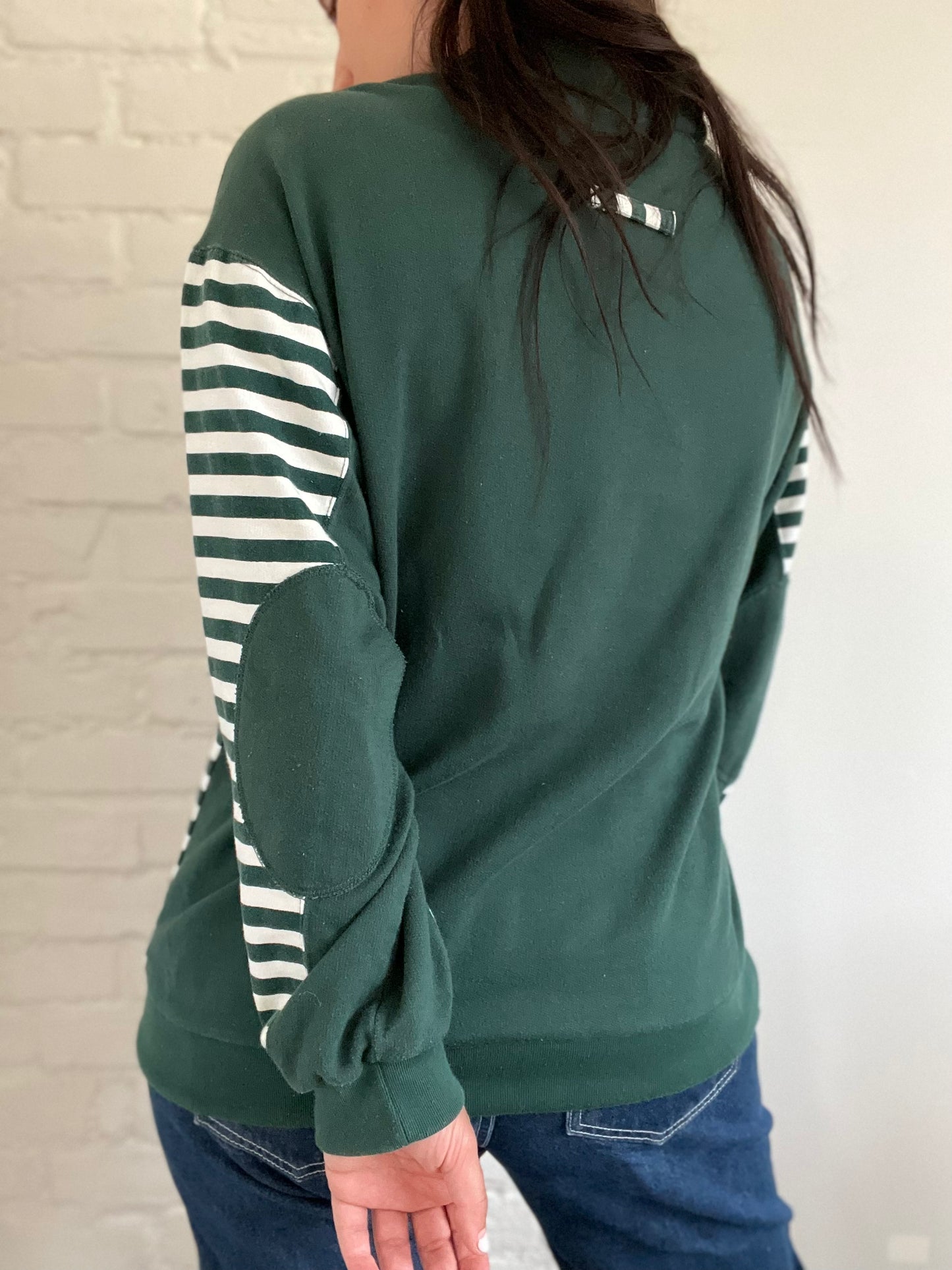 Striped Rugby Style Sweater - Size L