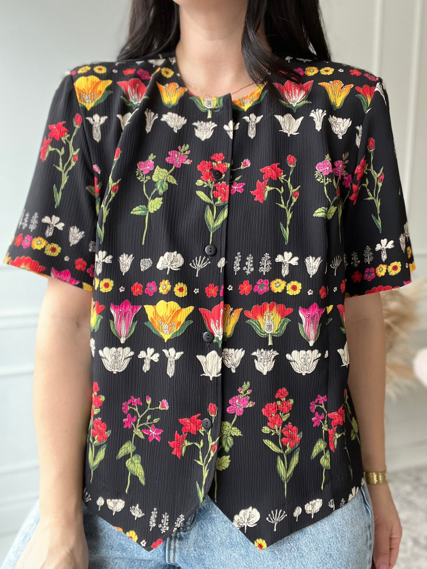 Garden Boxy Blouse - Size XL