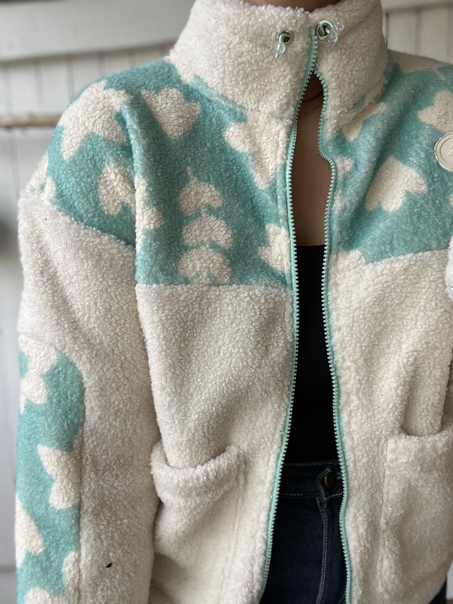 Creamy Mint Fleecer - Size S/M