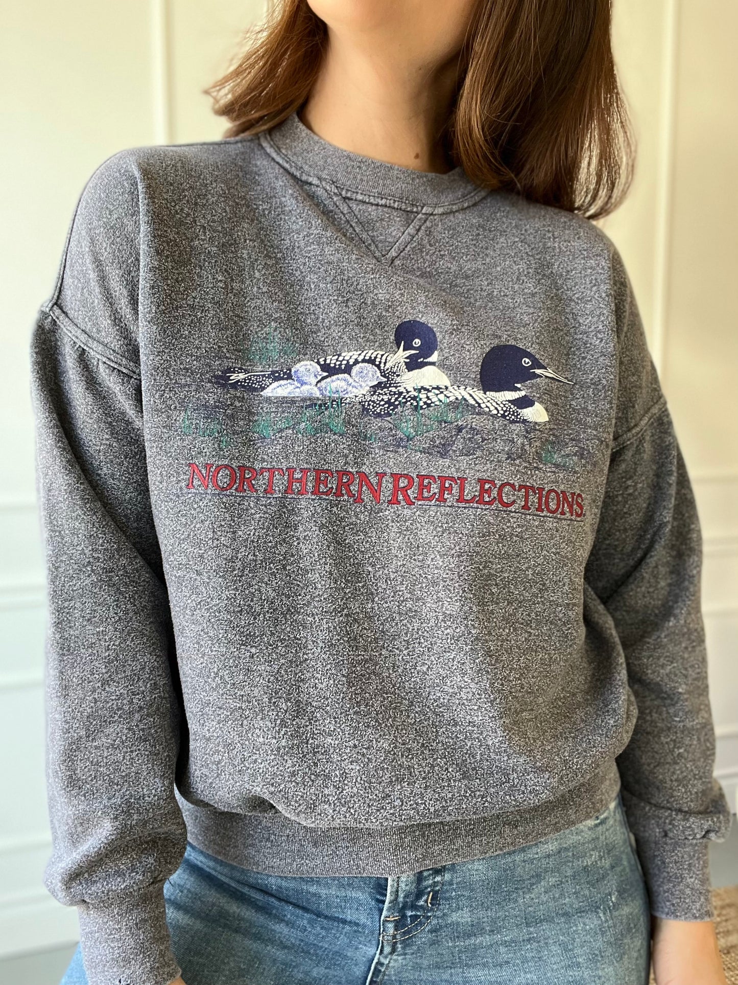 Grey Northern Reflections Crewneck - Size M