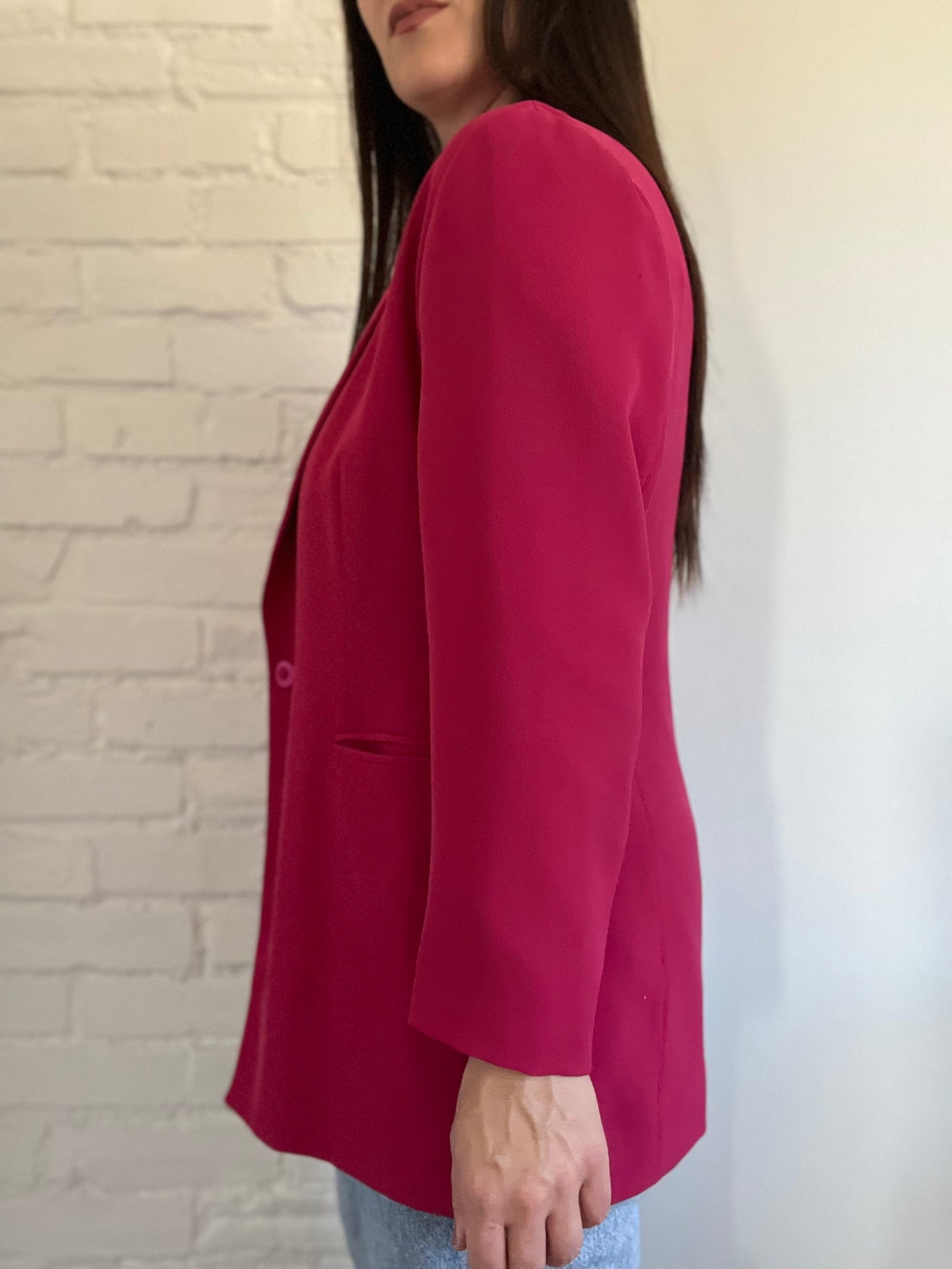 Relaxed Pink Blazer - Size L