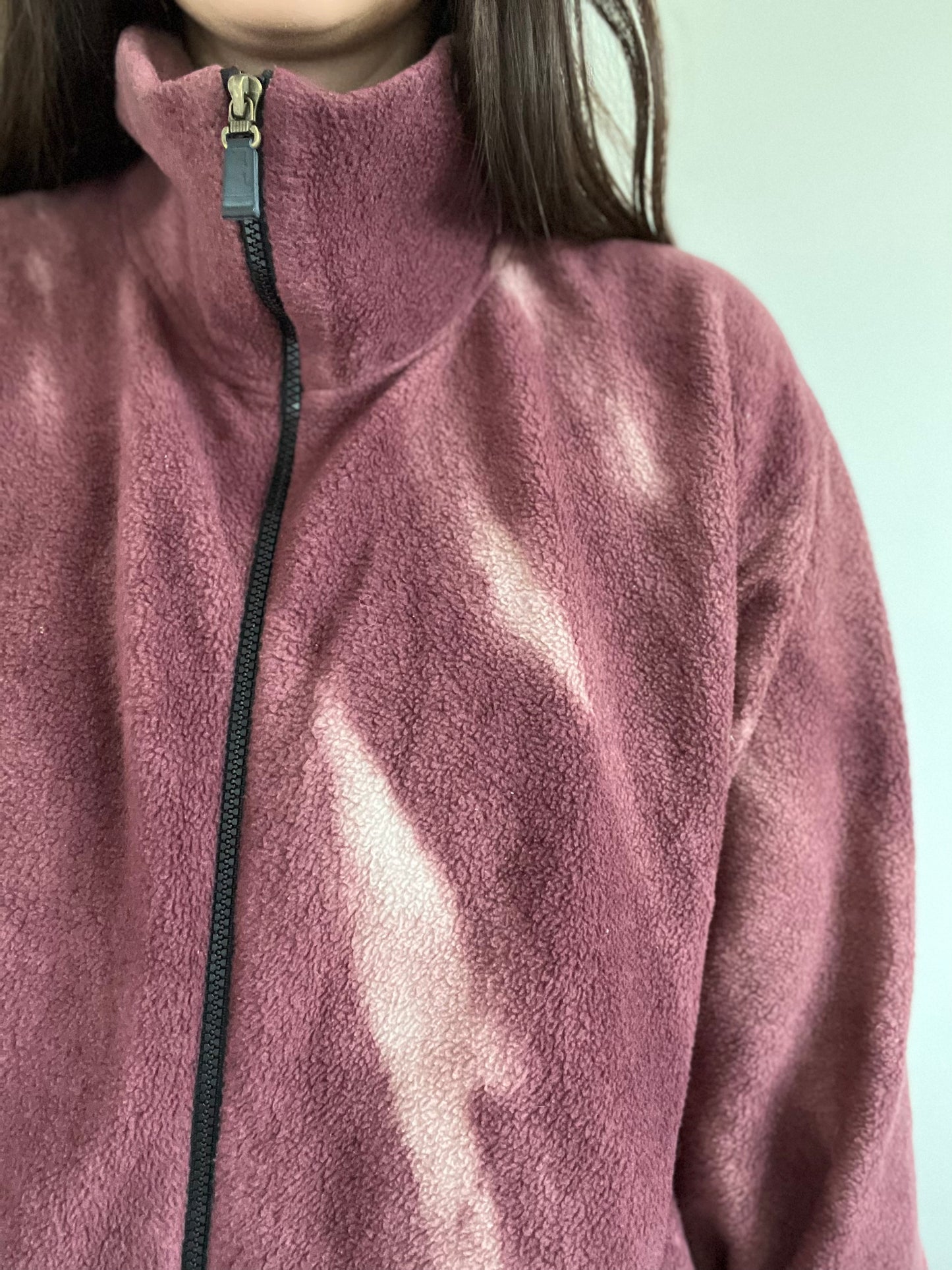 Night Sky Wolf Fleece Jacket  - Size XL