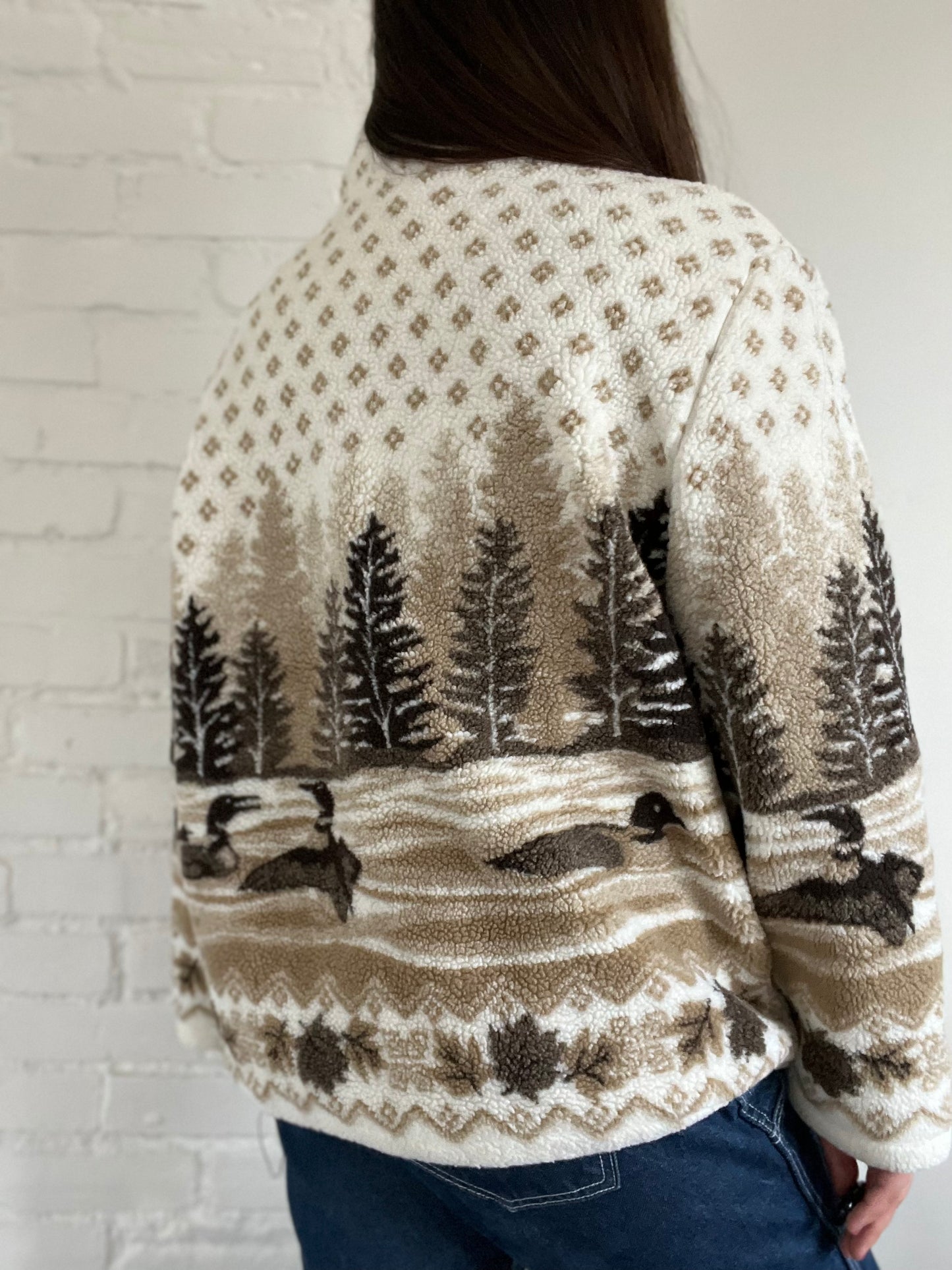 Northern Reflections Loon Fleece Jacket - Size XL