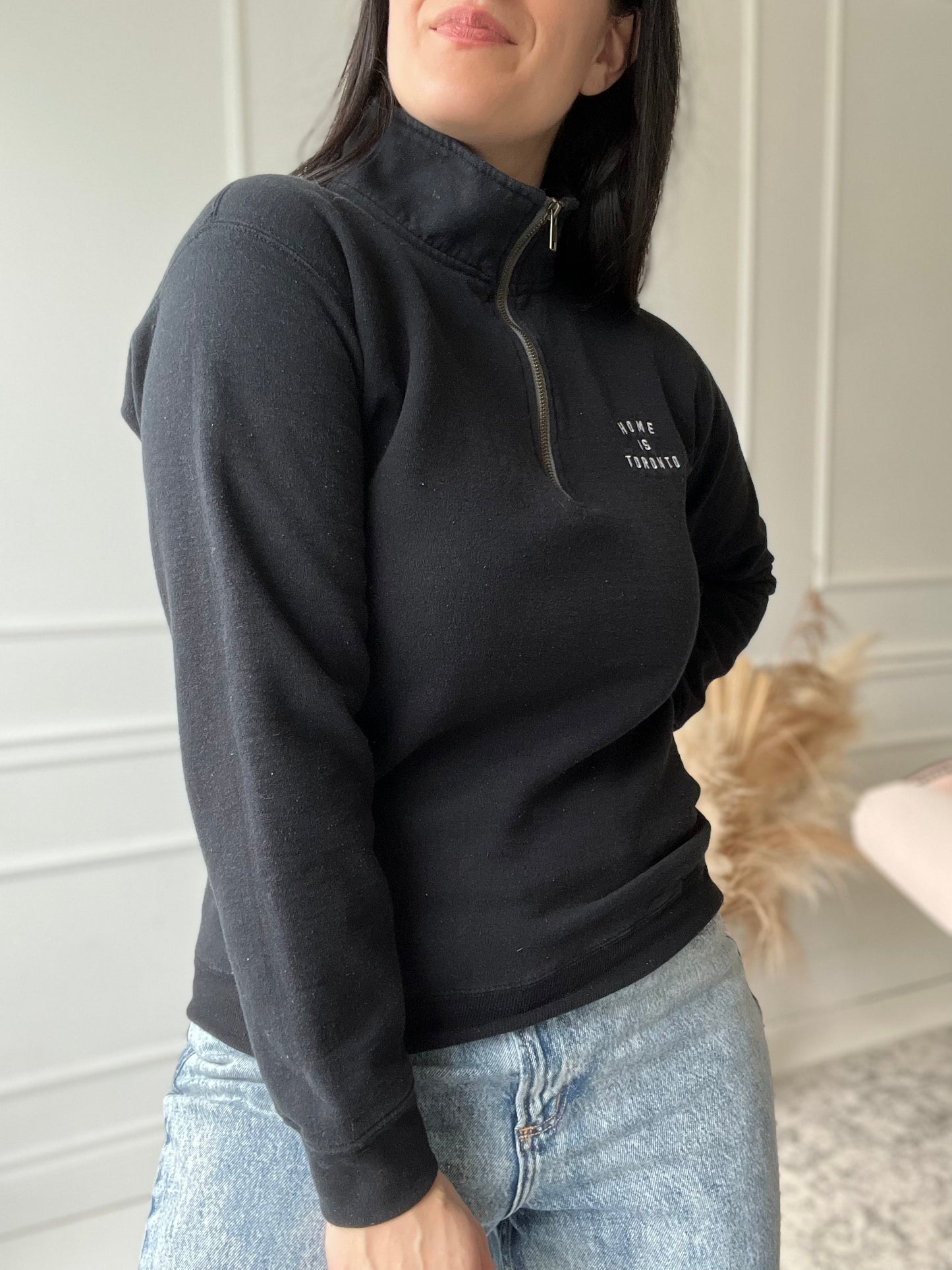 Home Is Toronto Crescent 1/4 Zip  - Size XS