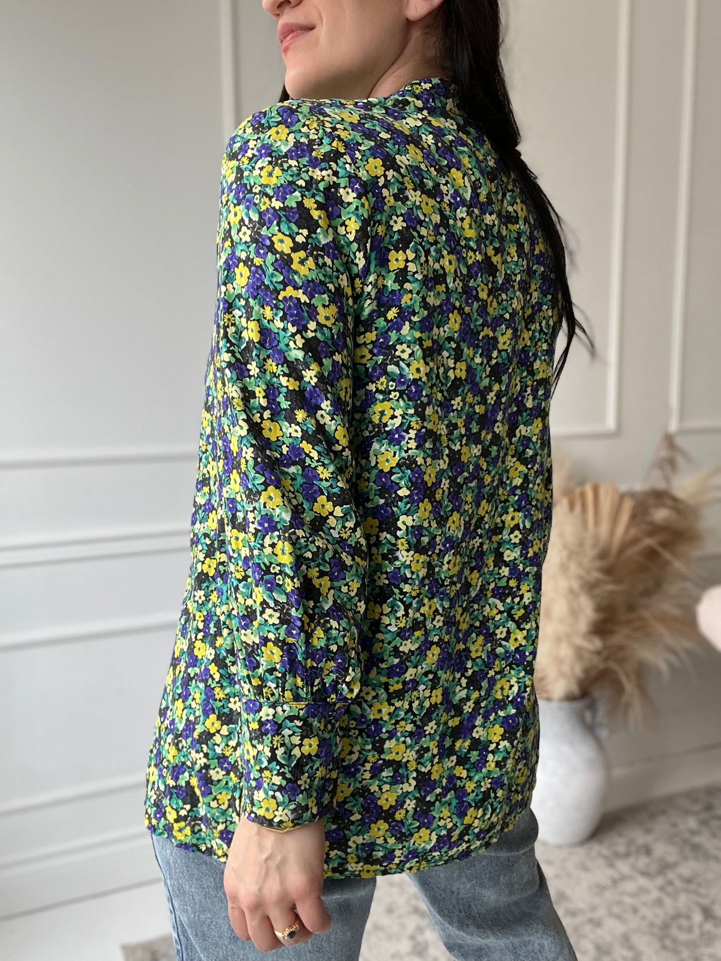 Colourful Floral Button-Up - Size S