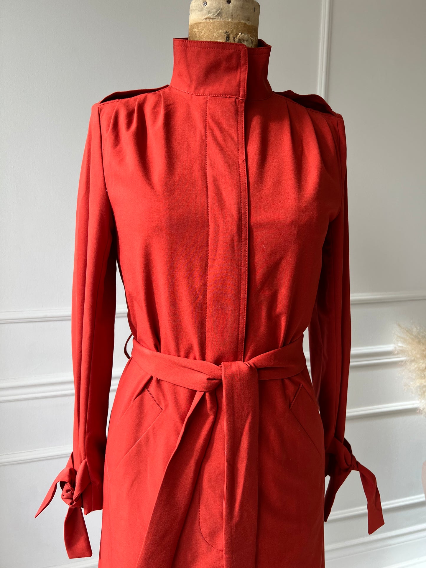 NEW Rust Orange Trench Coat - Size 2