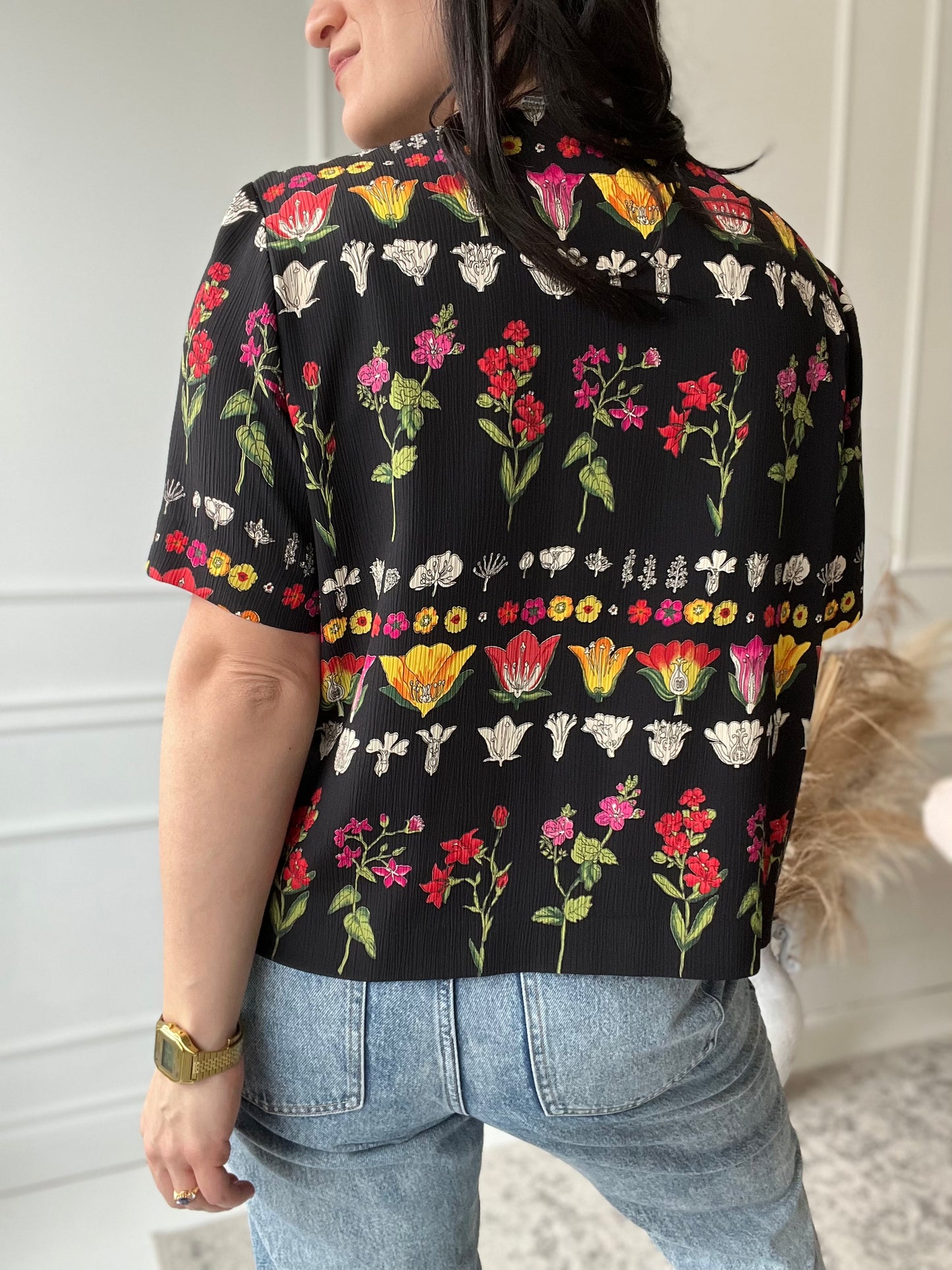 Garden Boxy Blouse - Size XL