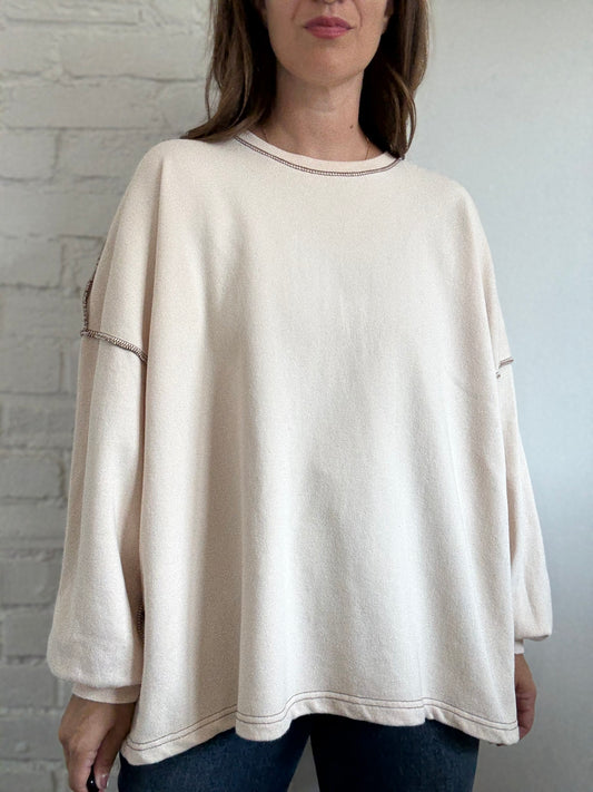 Frank + Oak Oversized Sweater - Size S (oversized)