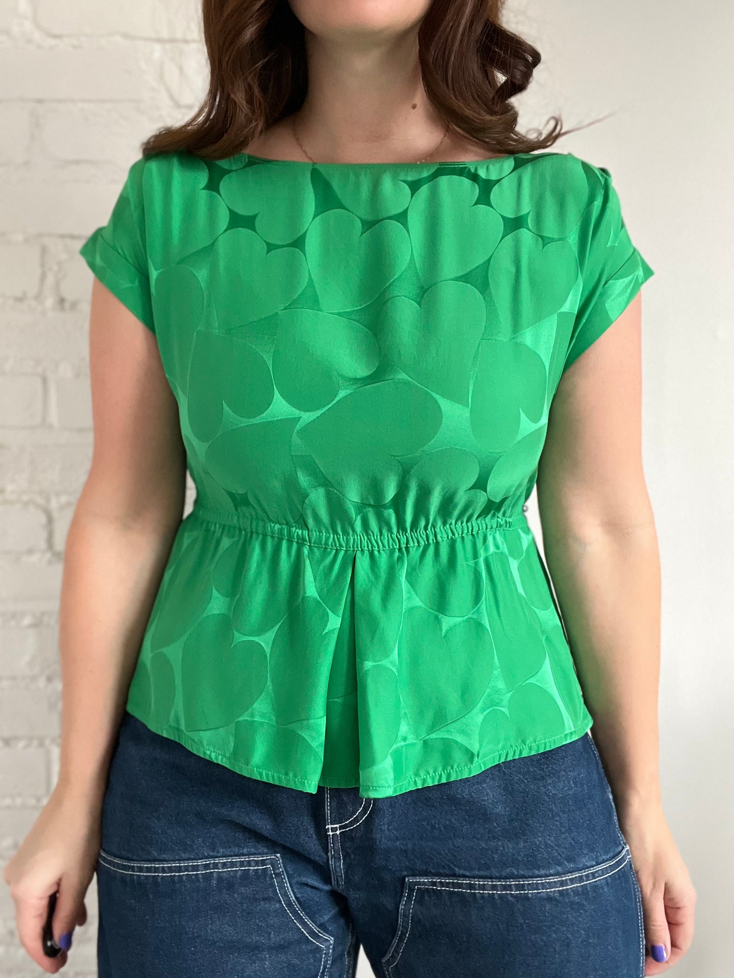 Marc Jacobs Heart Silk Top - Size S