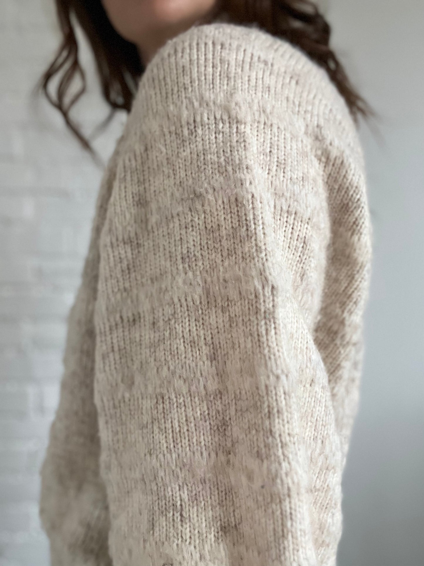 High Neck Knitted Pullover - Size S