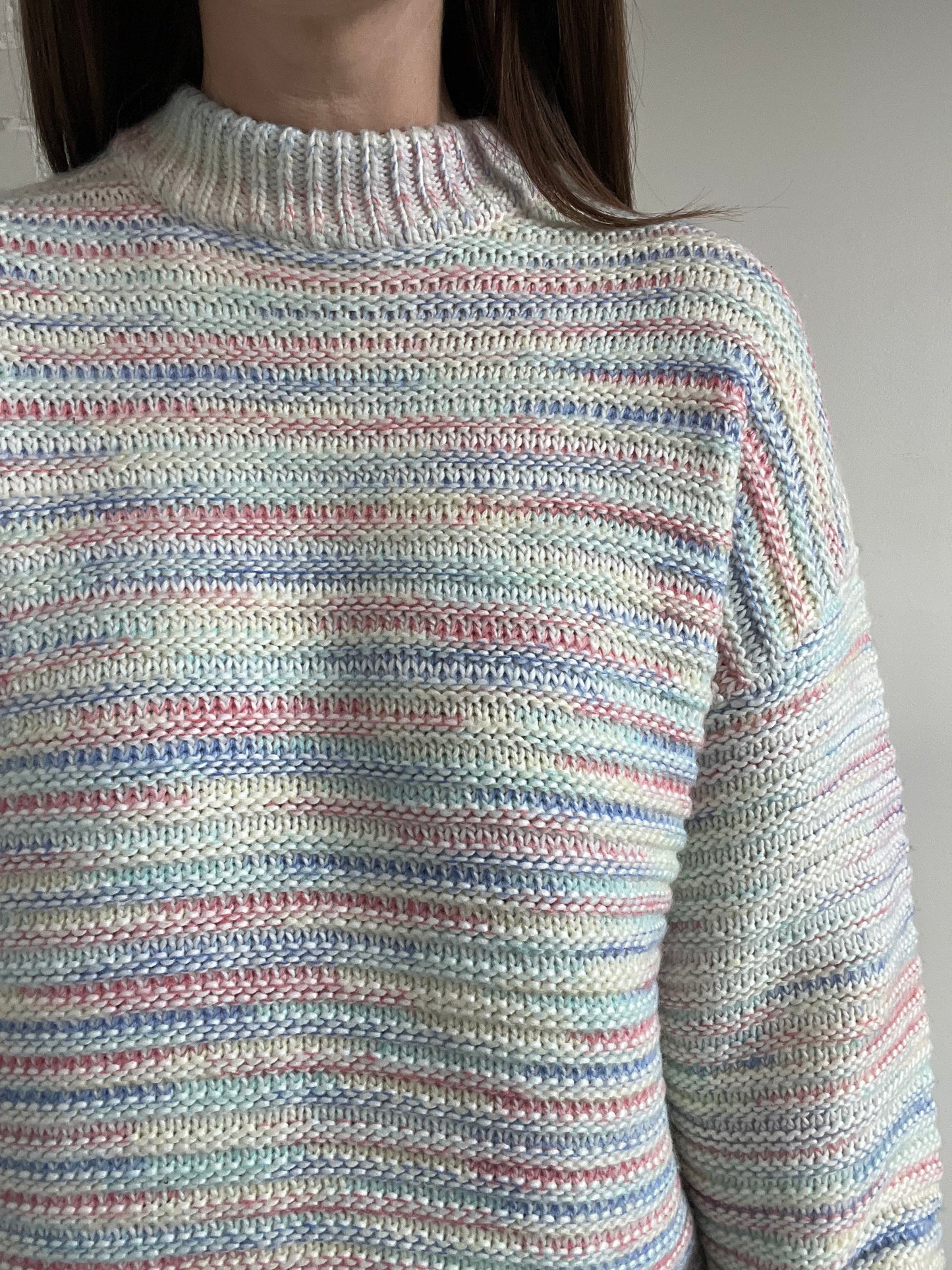 Slouchy Yarn Pastel Knit - S (oversized)