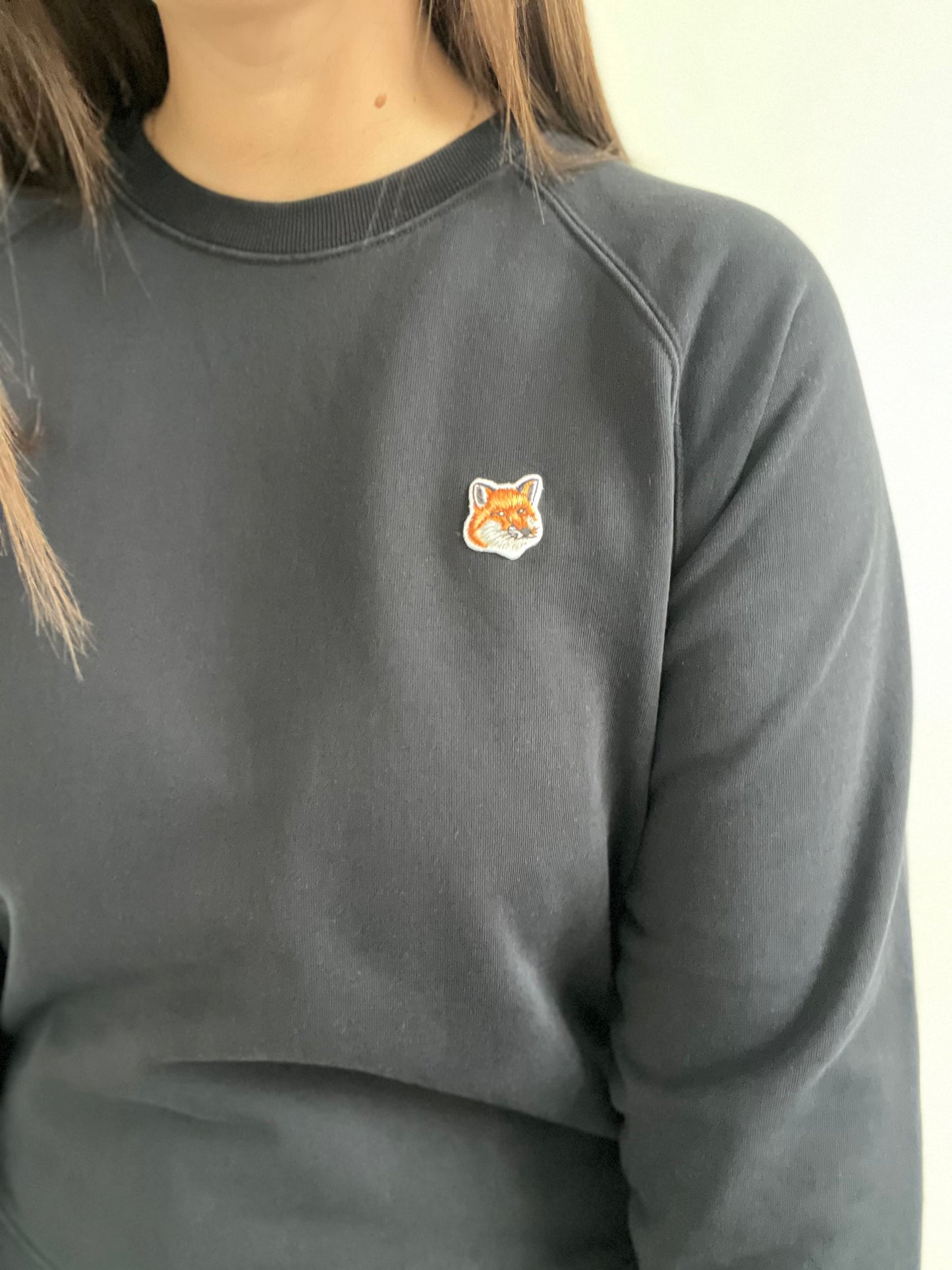 Maison Kitsune Fox Head Patch Sweater - M/L