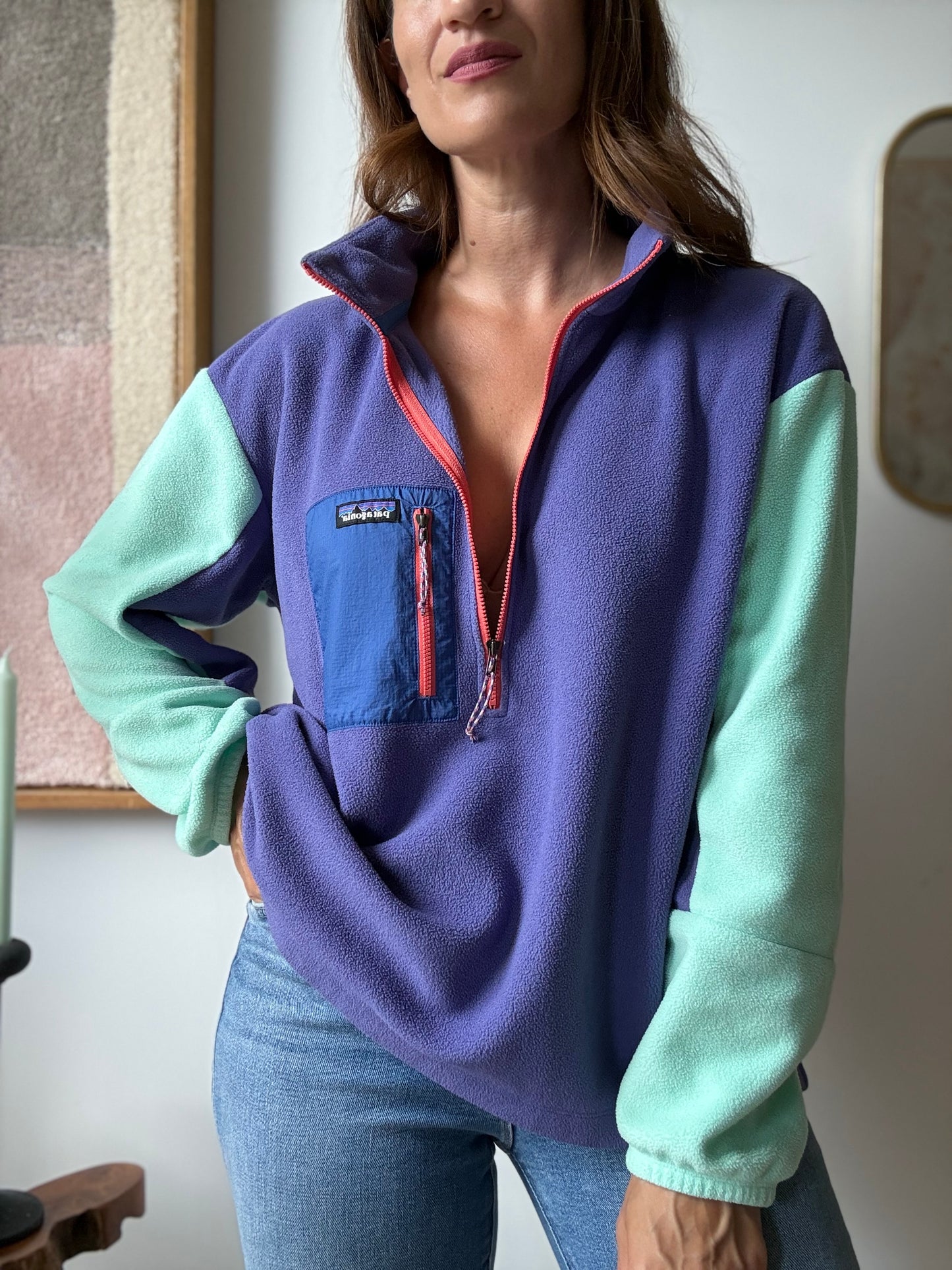 Patagonia Microdini 1/2 Zip Fleece - Size L