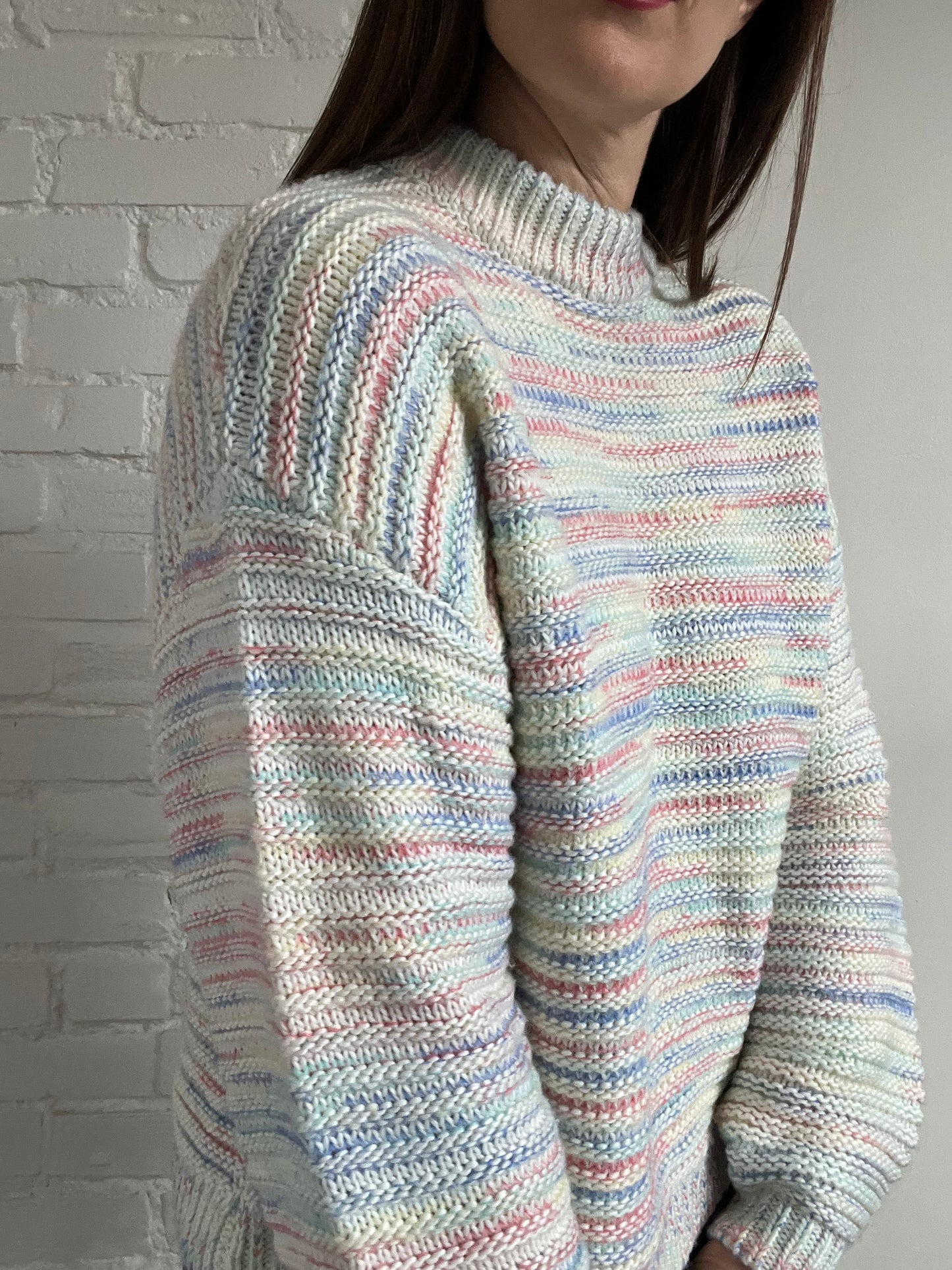 Slouchy Yarn Pastel Knit - S (oversized)