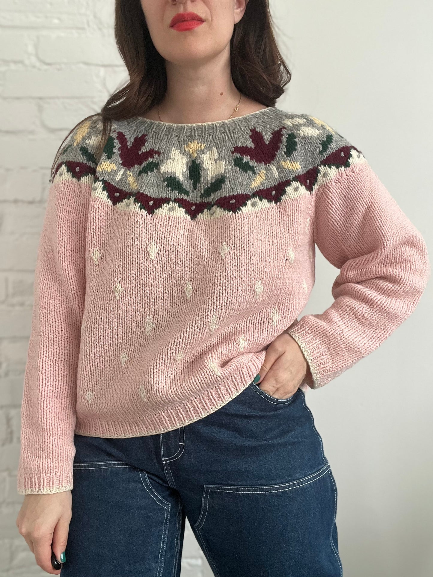 Pink Apres Ski Knit - S/M