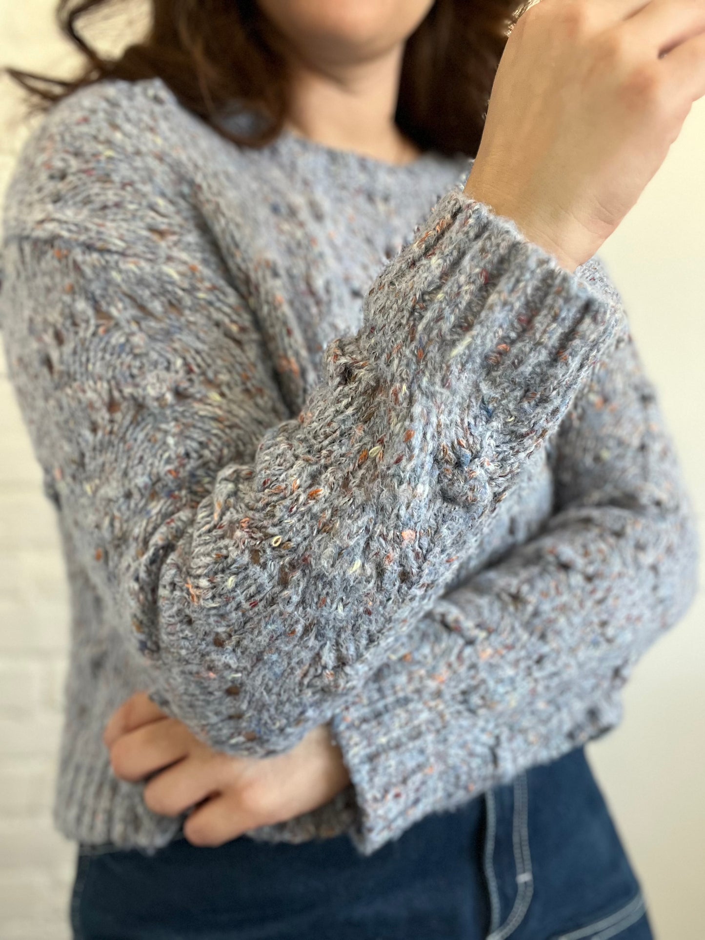 Lavender Pointelle Knit - S